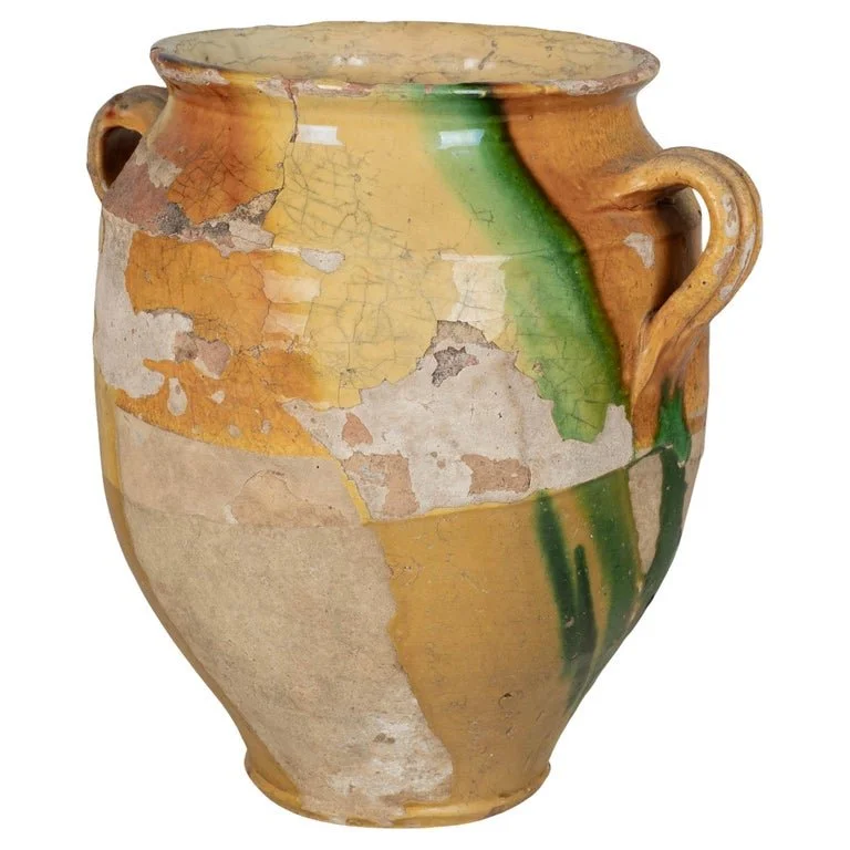 19th Century French Terracotta Pot à Confit 12.25"High