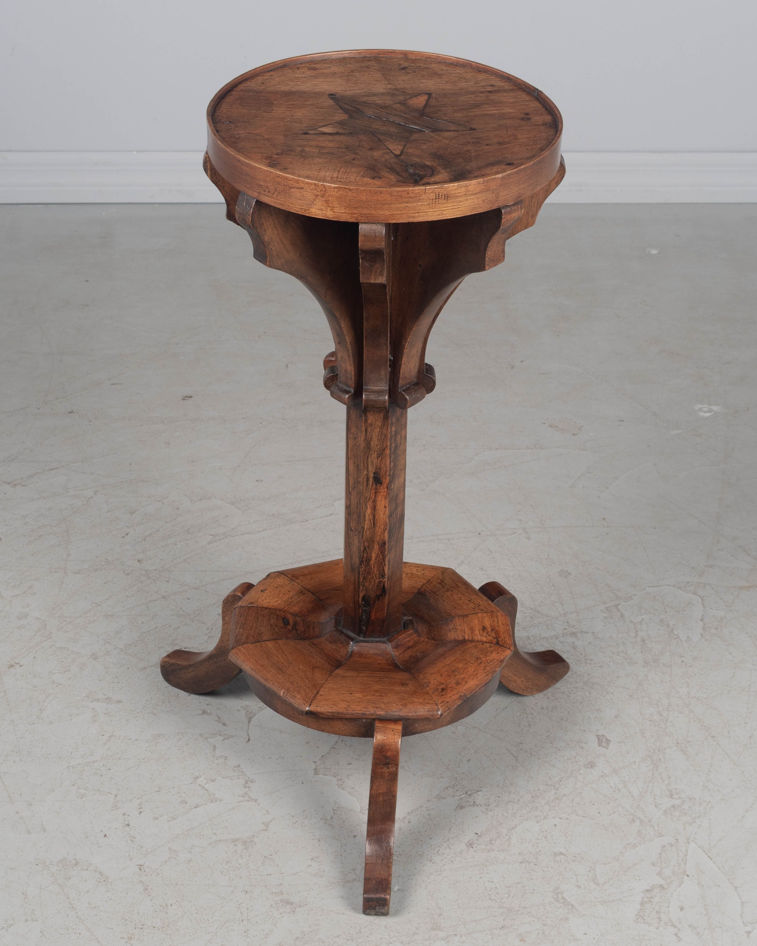 19th Century French Folk Art Accent Table