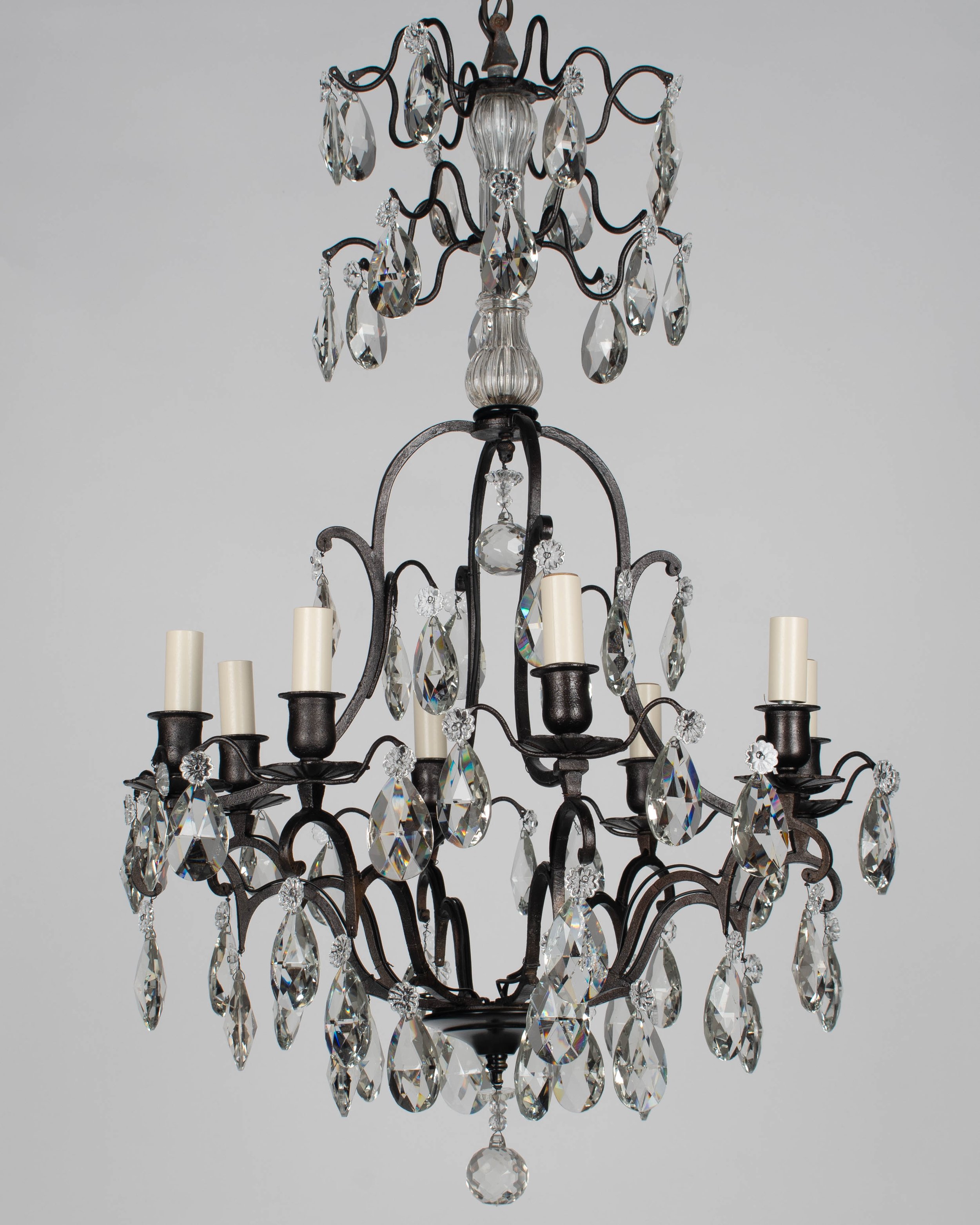 French Louis XV Style Crystal Chandelier
