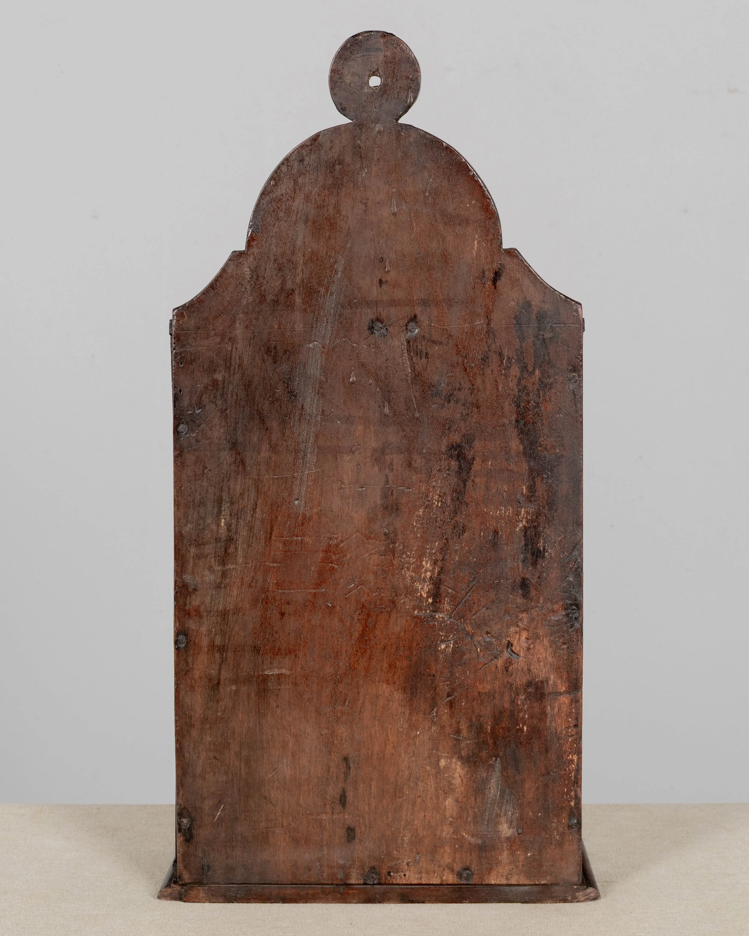 19th Century French Fariniere Box, Hand-Carved Walnut, Circa 1850