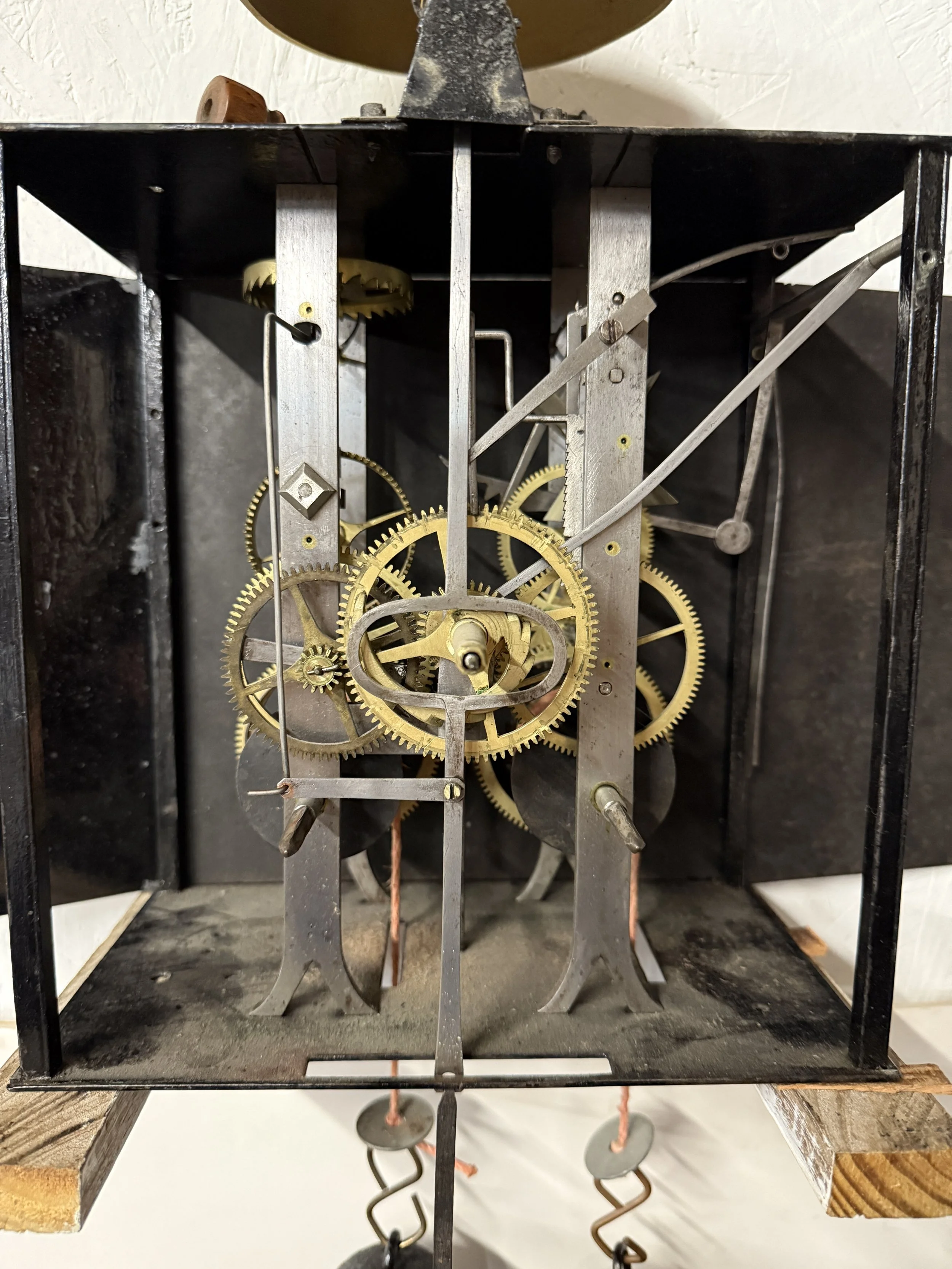 19th c. French Morbier Clock or Comtoise Movement