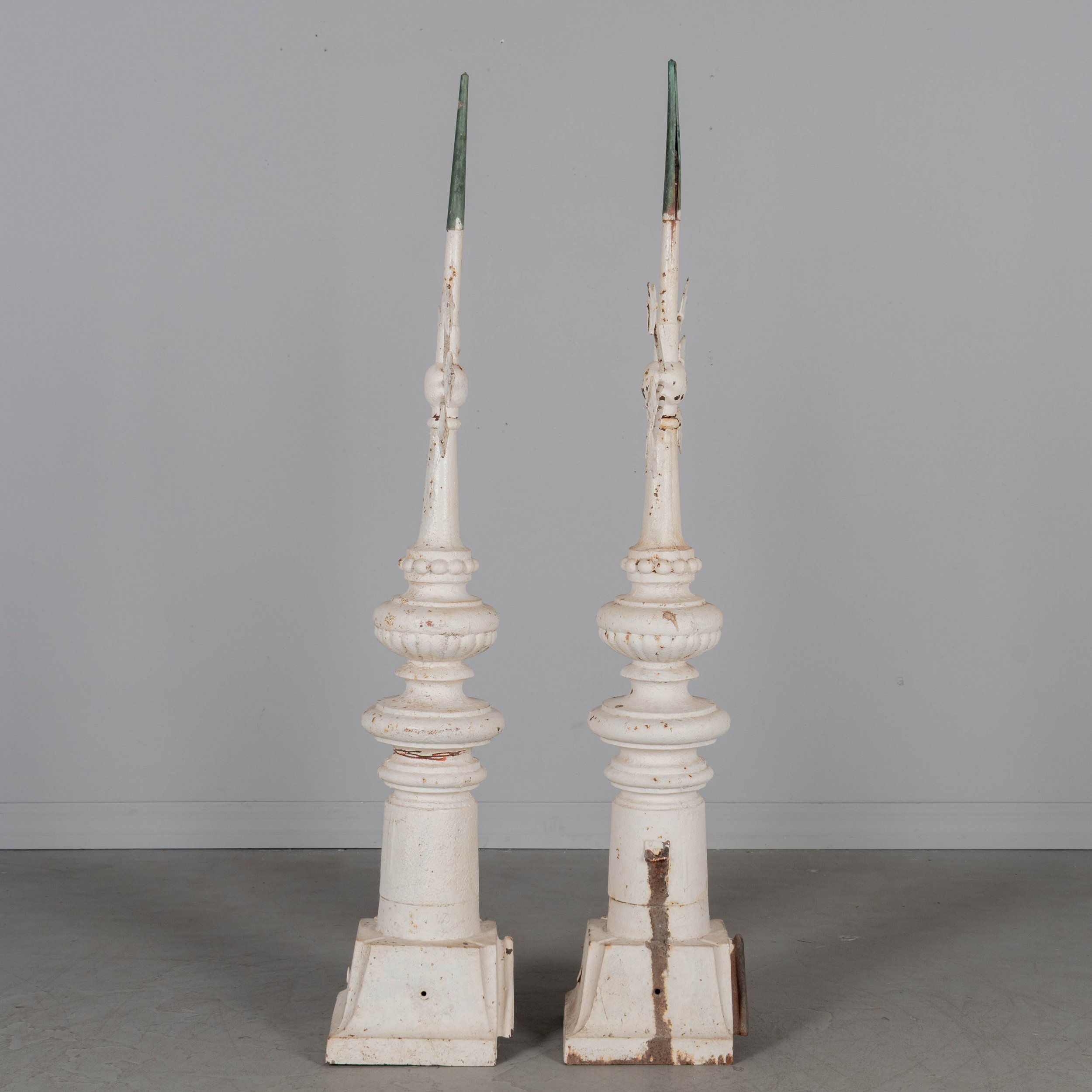 19th Century French Cast Iron Weather Vane, a pair
