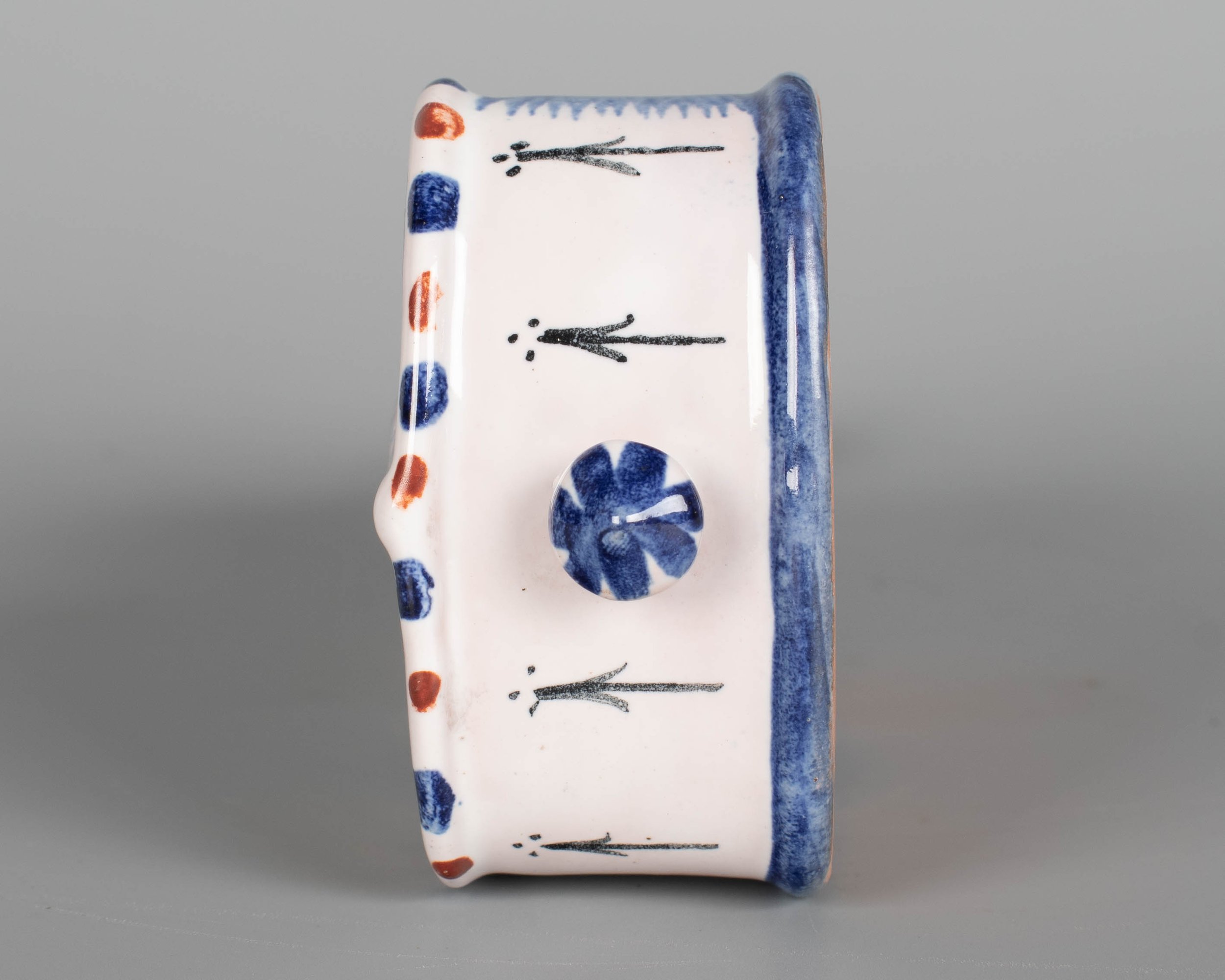 19th Century French Alcide Chaumeil Faience Miniature Violin Vessel