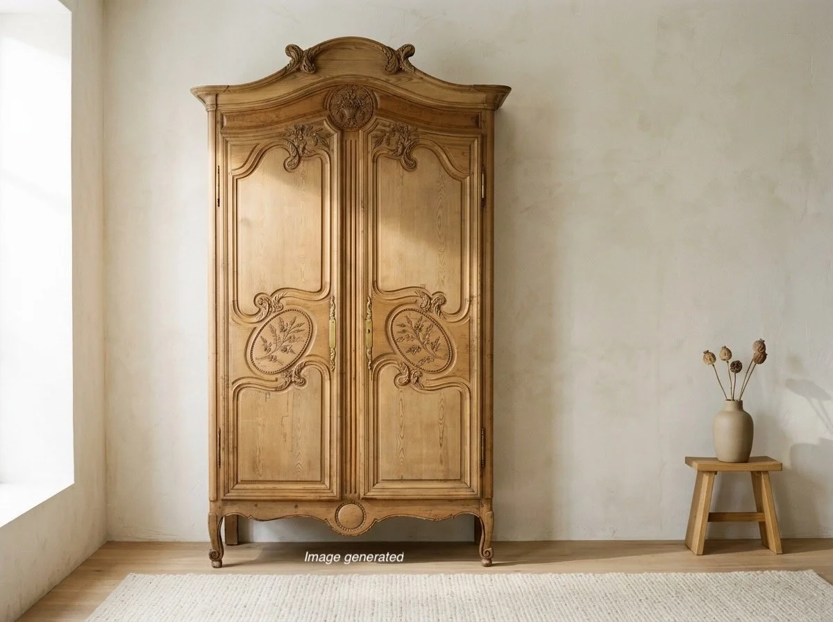 A 19th century Louis XV French Armoire Cauchoise from Caux in Normandy