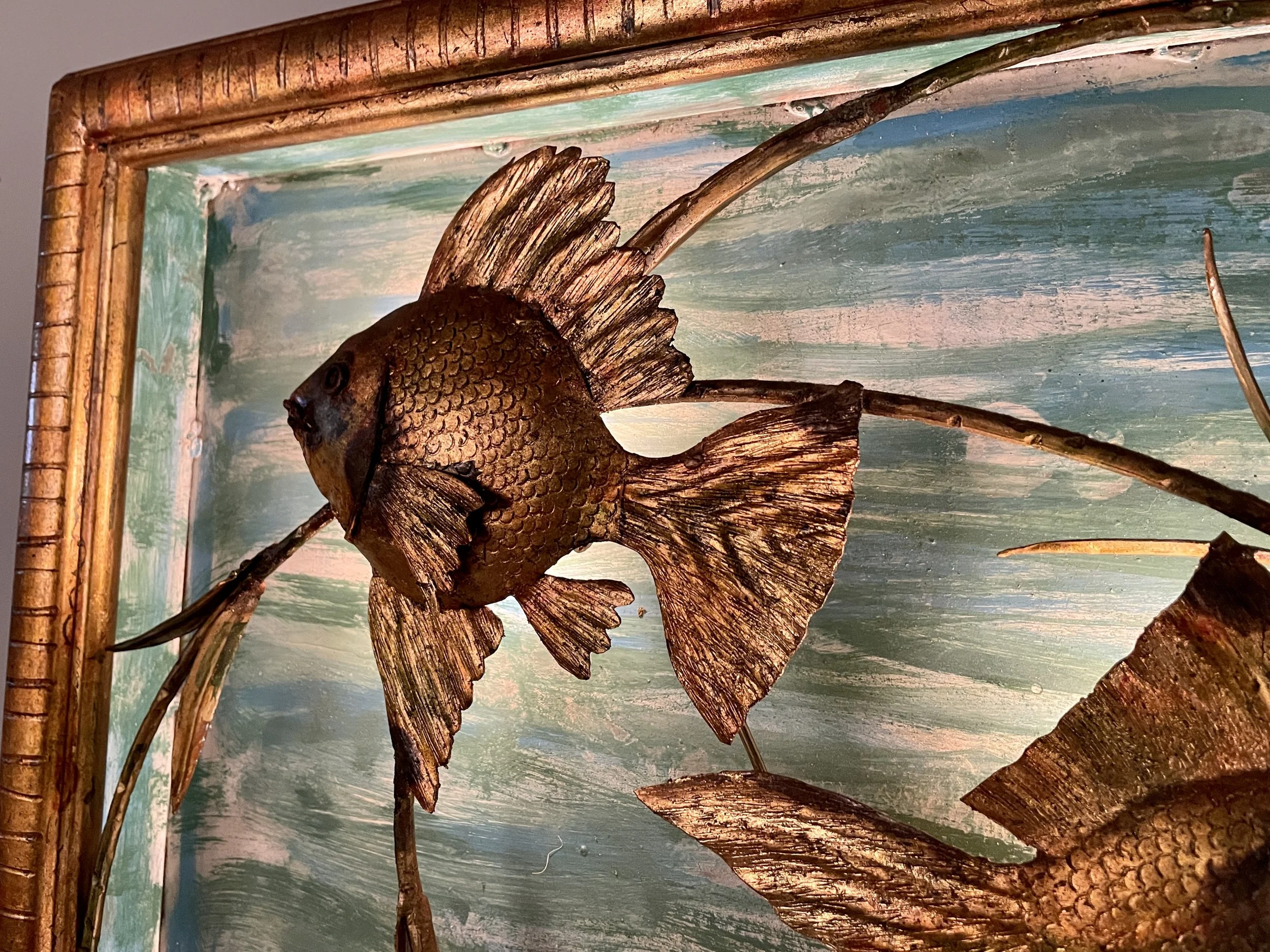 Abstract Metal Fish Art