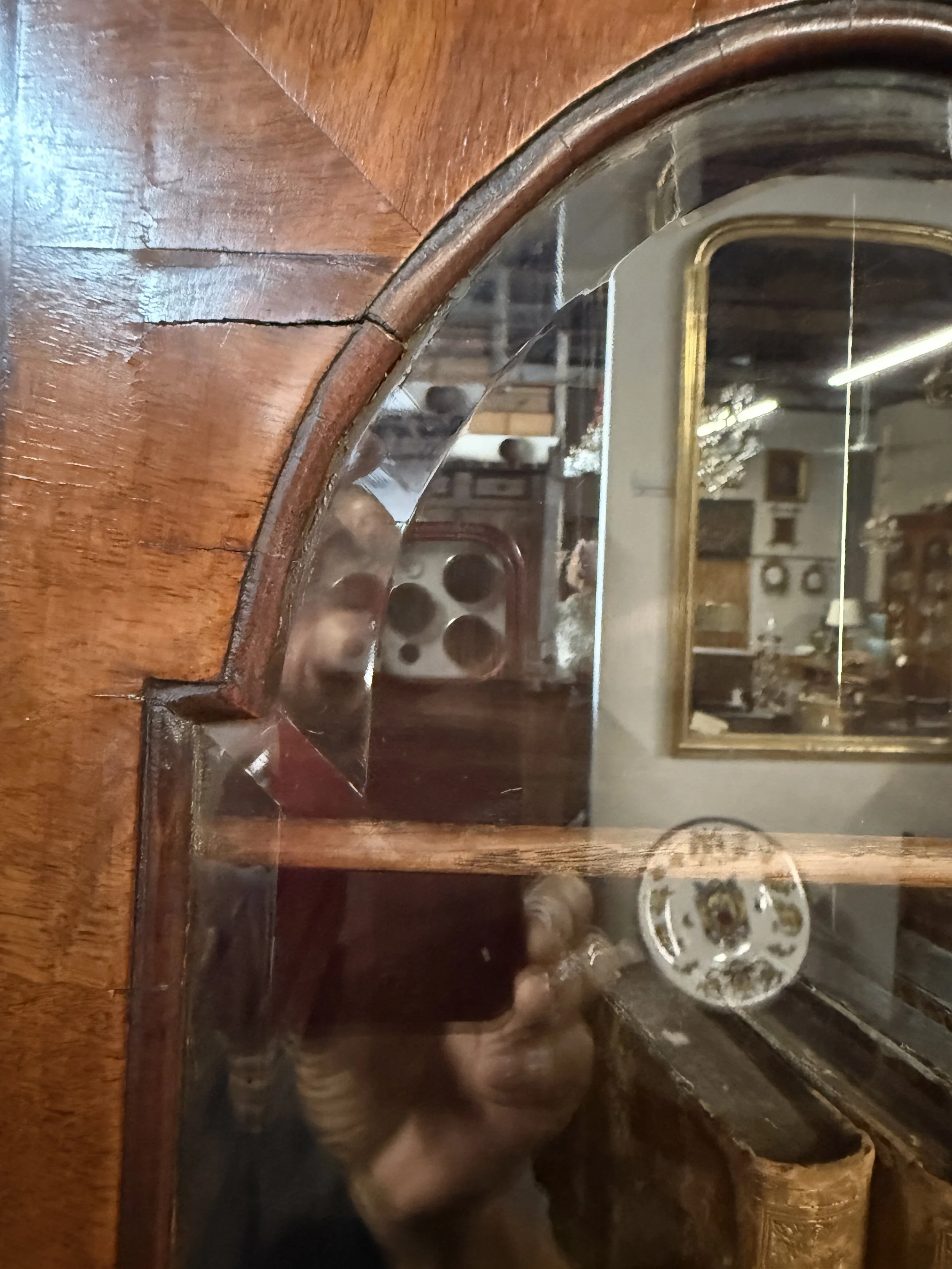 18th Century English Walnut Bureau Bookcase, or Secretary Desk
