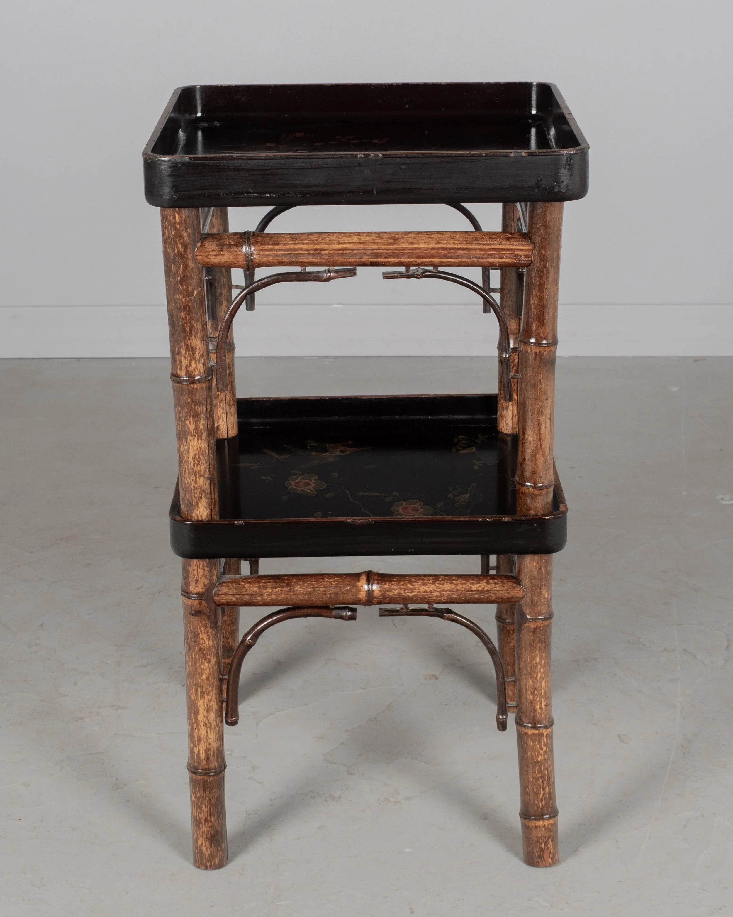 French Japonisme Bamboo Side Table