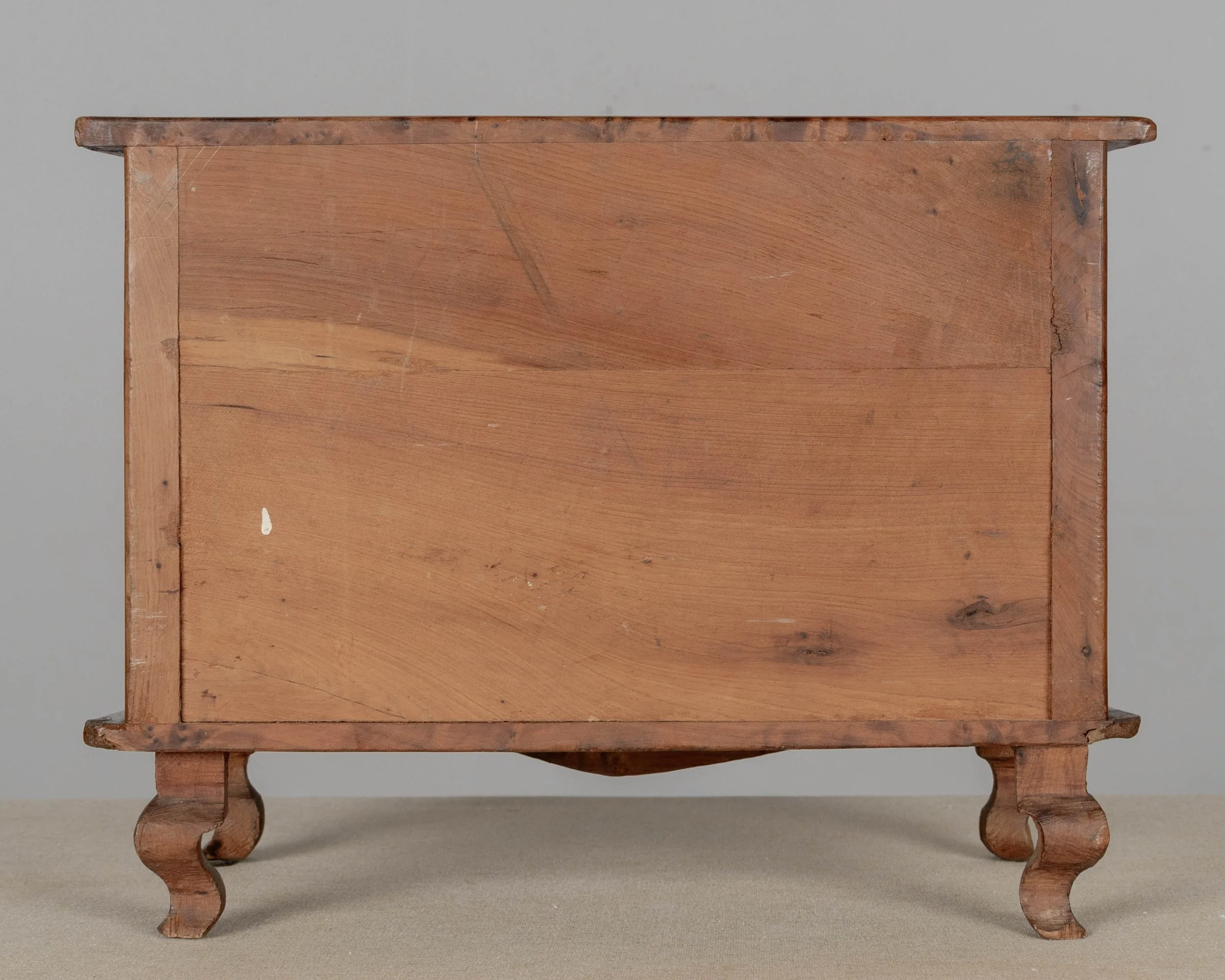French Louis XV Miniature Commode, Solid Cherry with Inlay,