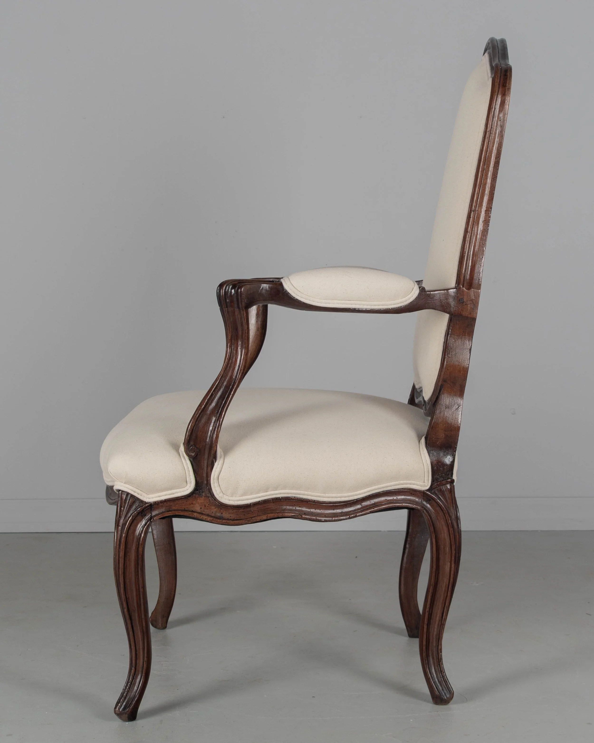 18th Century Louis XV French Fauteuil Armchair