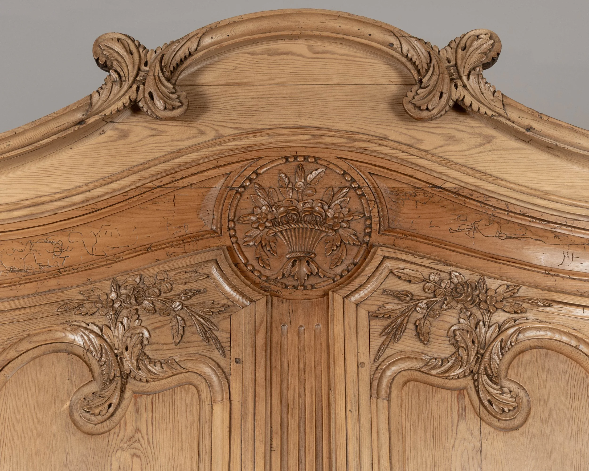 A 19th century Louis XV French Armoire Cauchoise from Caux in Normandy.
