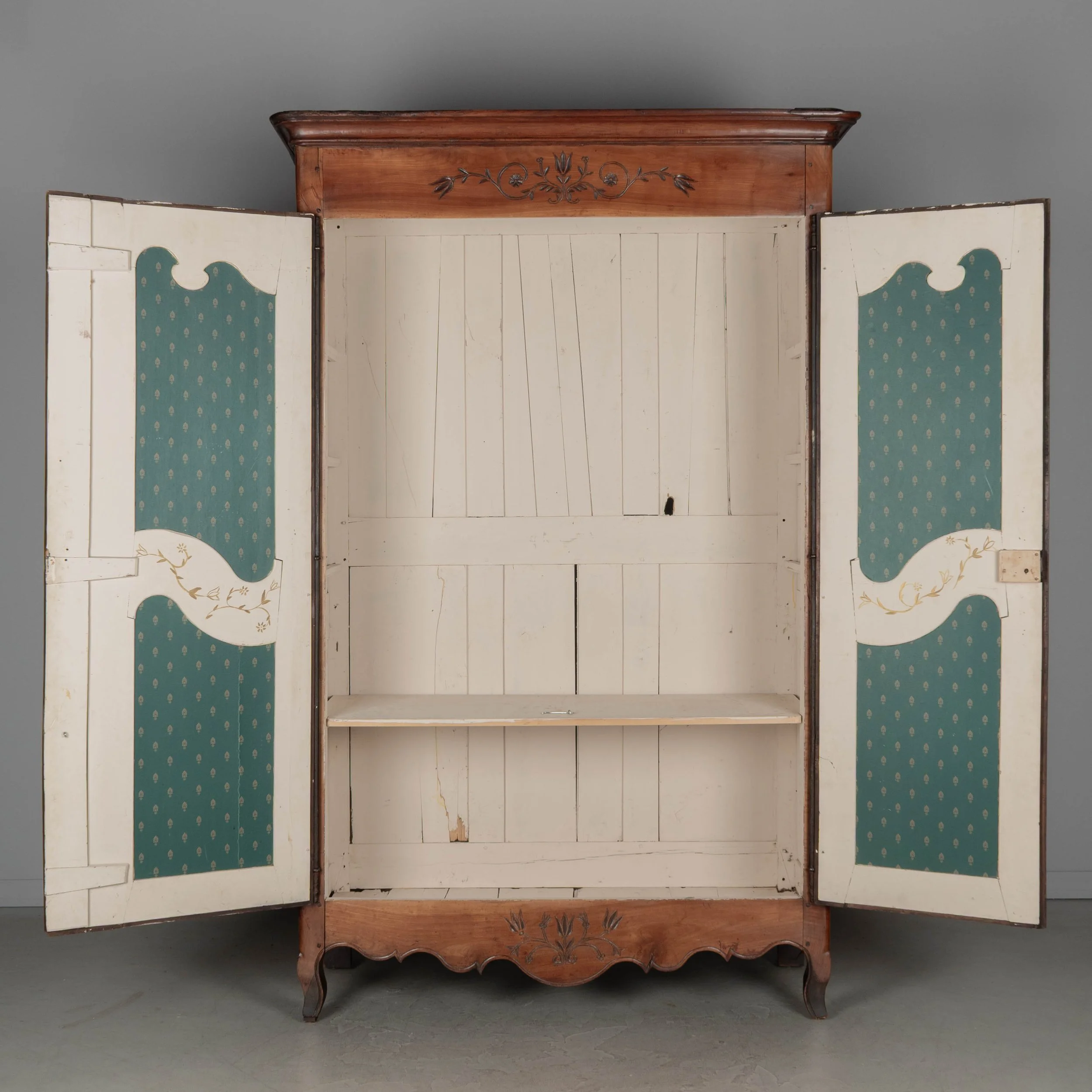 19th Century Louis XV Style French Armoire or Wardrobe