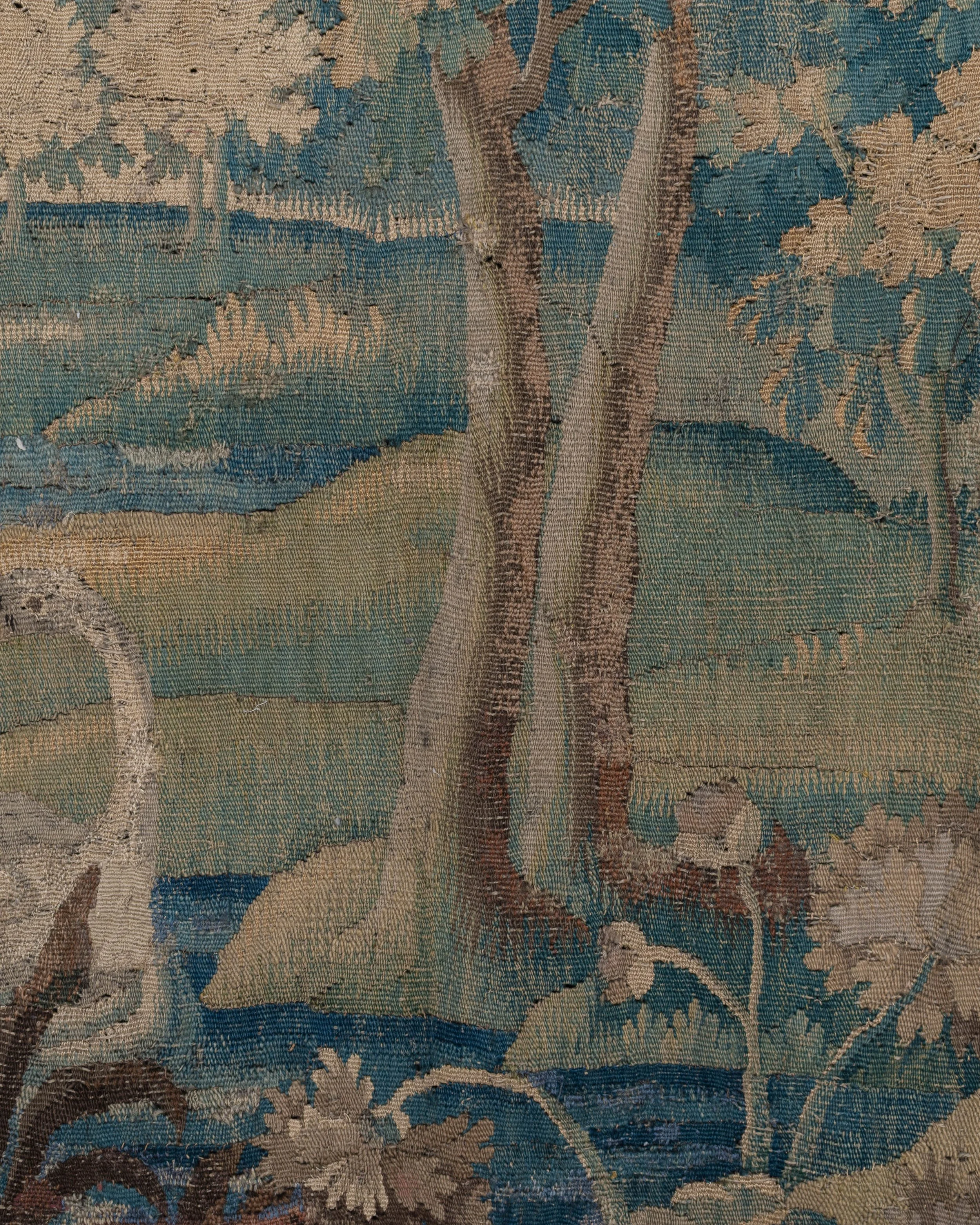 18th Century French Aubusson Verdure Tapestry