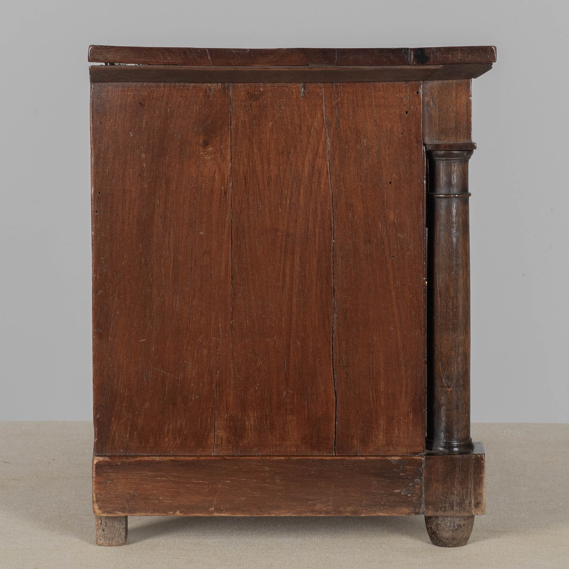 19th Century French Empire Miniature Walnut Commode