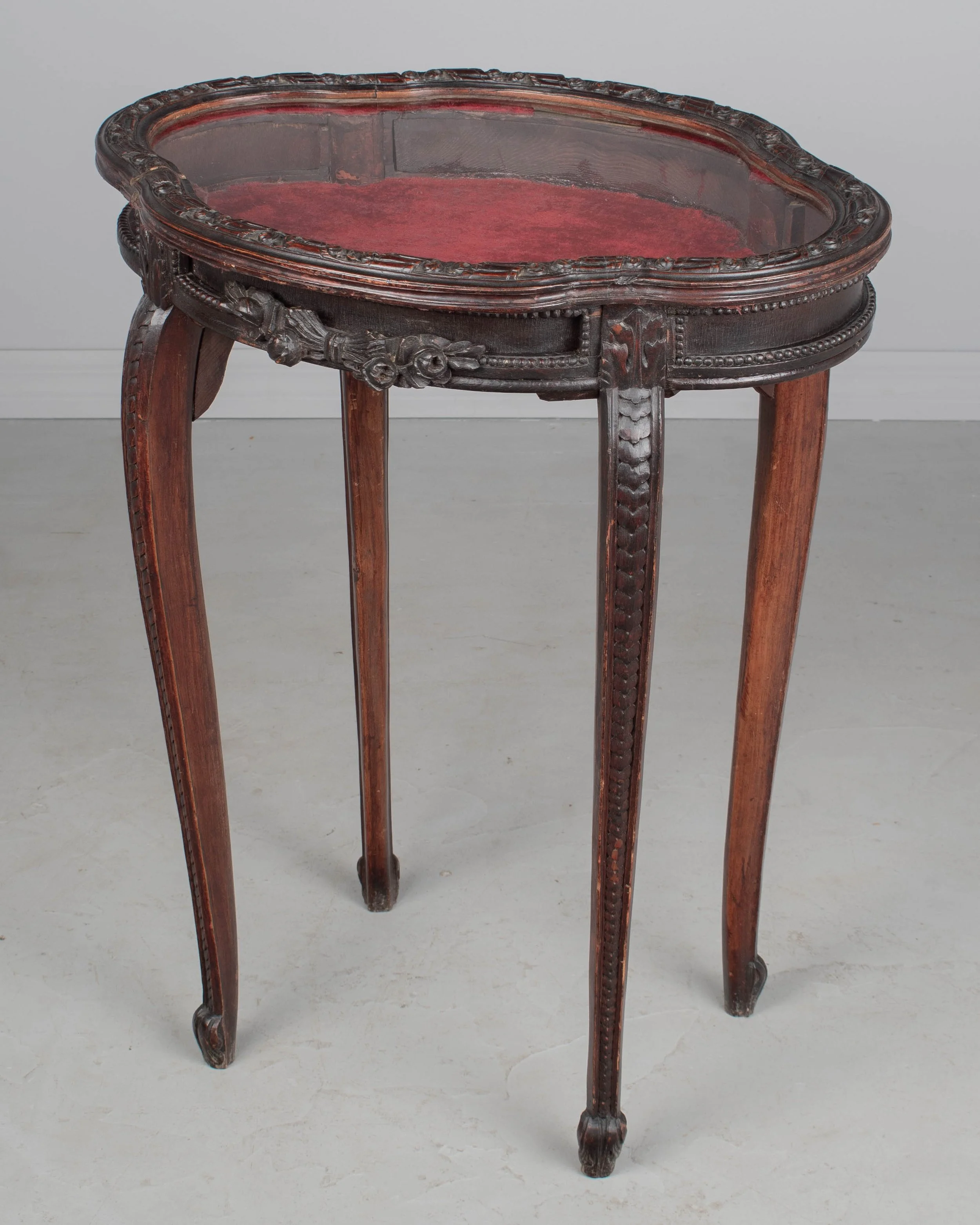 19th Century French Louis XV Style Vitrine or Display Table