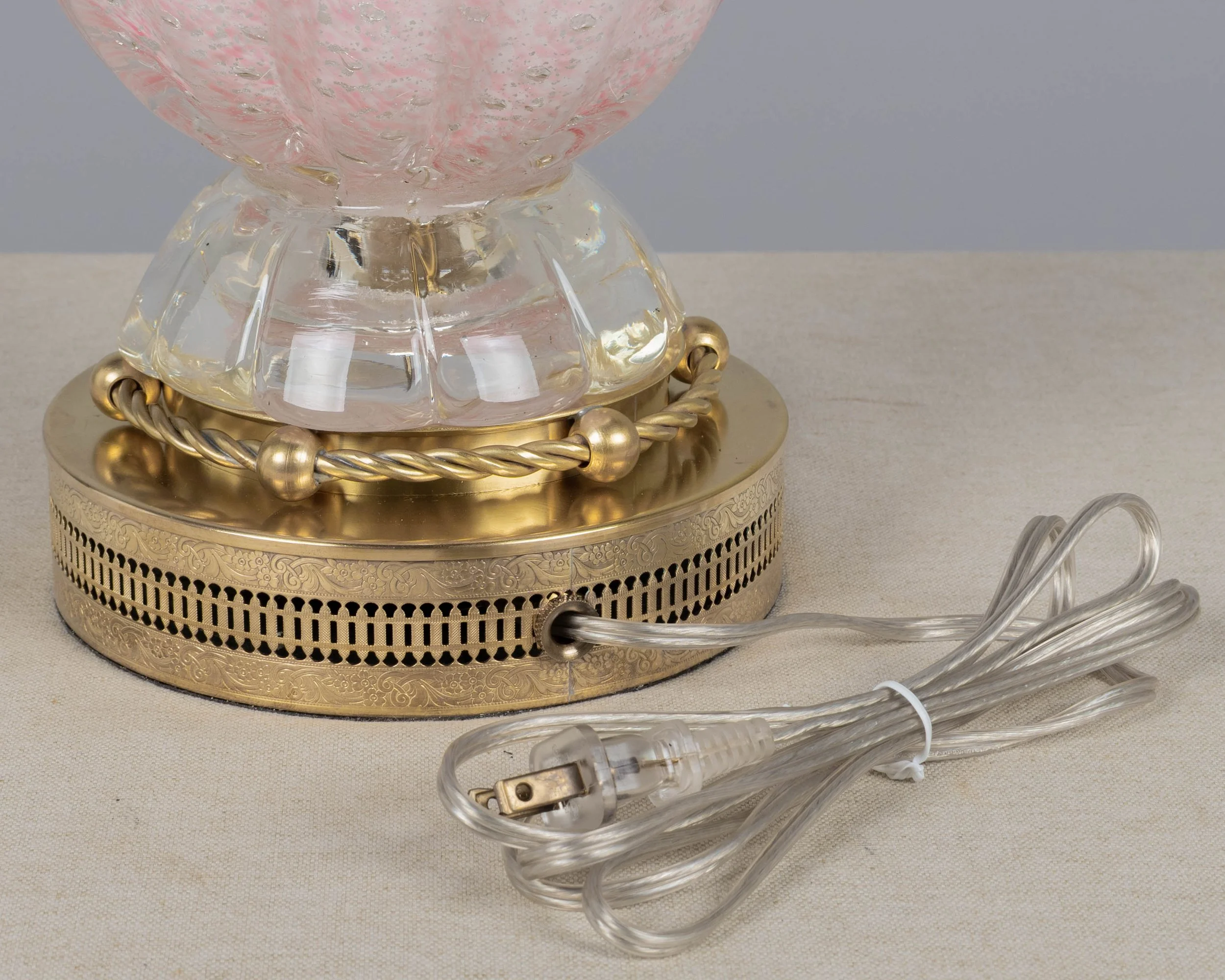 Mid-Century Modern Murano Glass Lamp by Barovier & Toso, Italy, 1950s