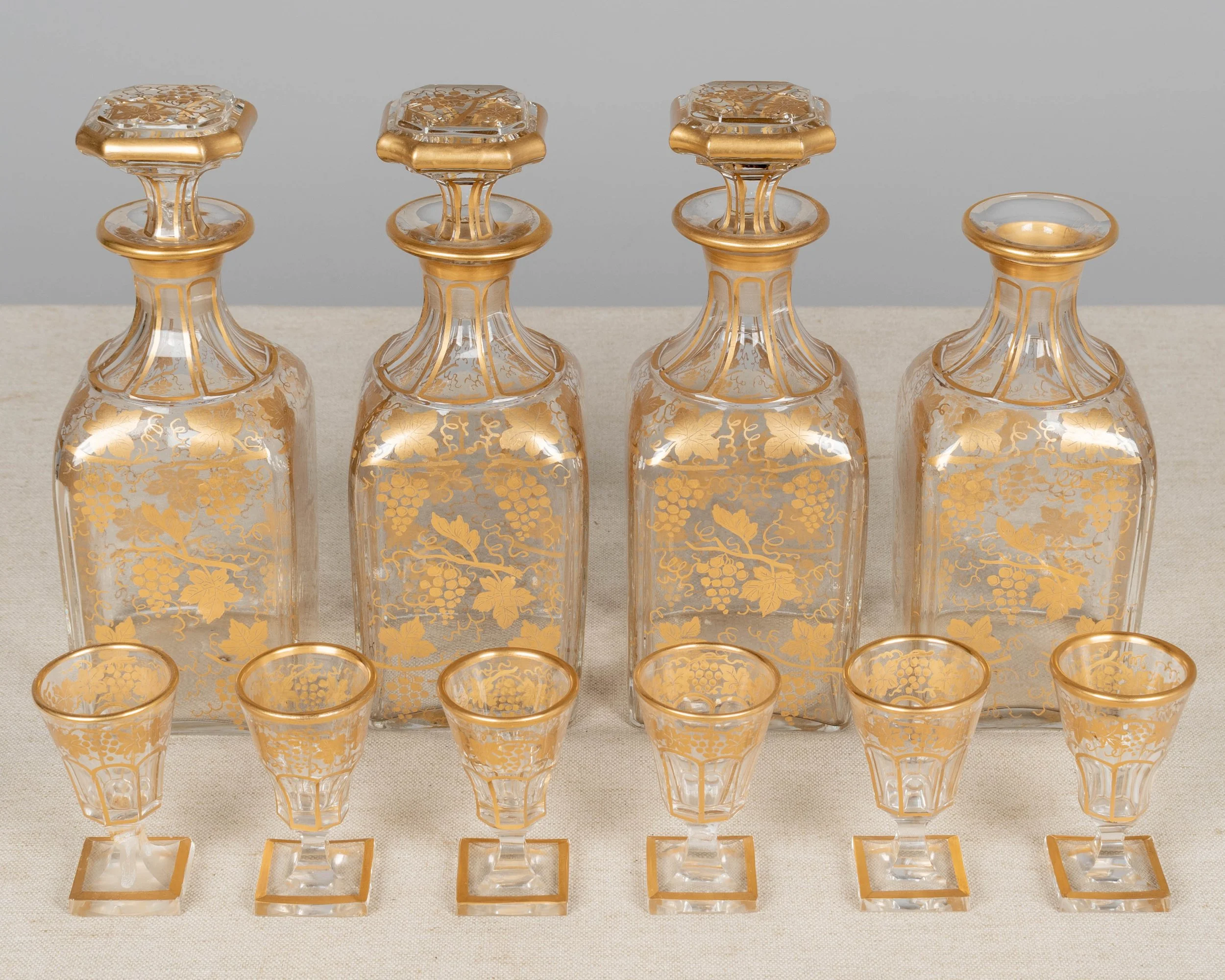 A fine 19th century French Napoleon III tantalus, or cave à liqueur, in the style of Charles-Guillaume Diehl
