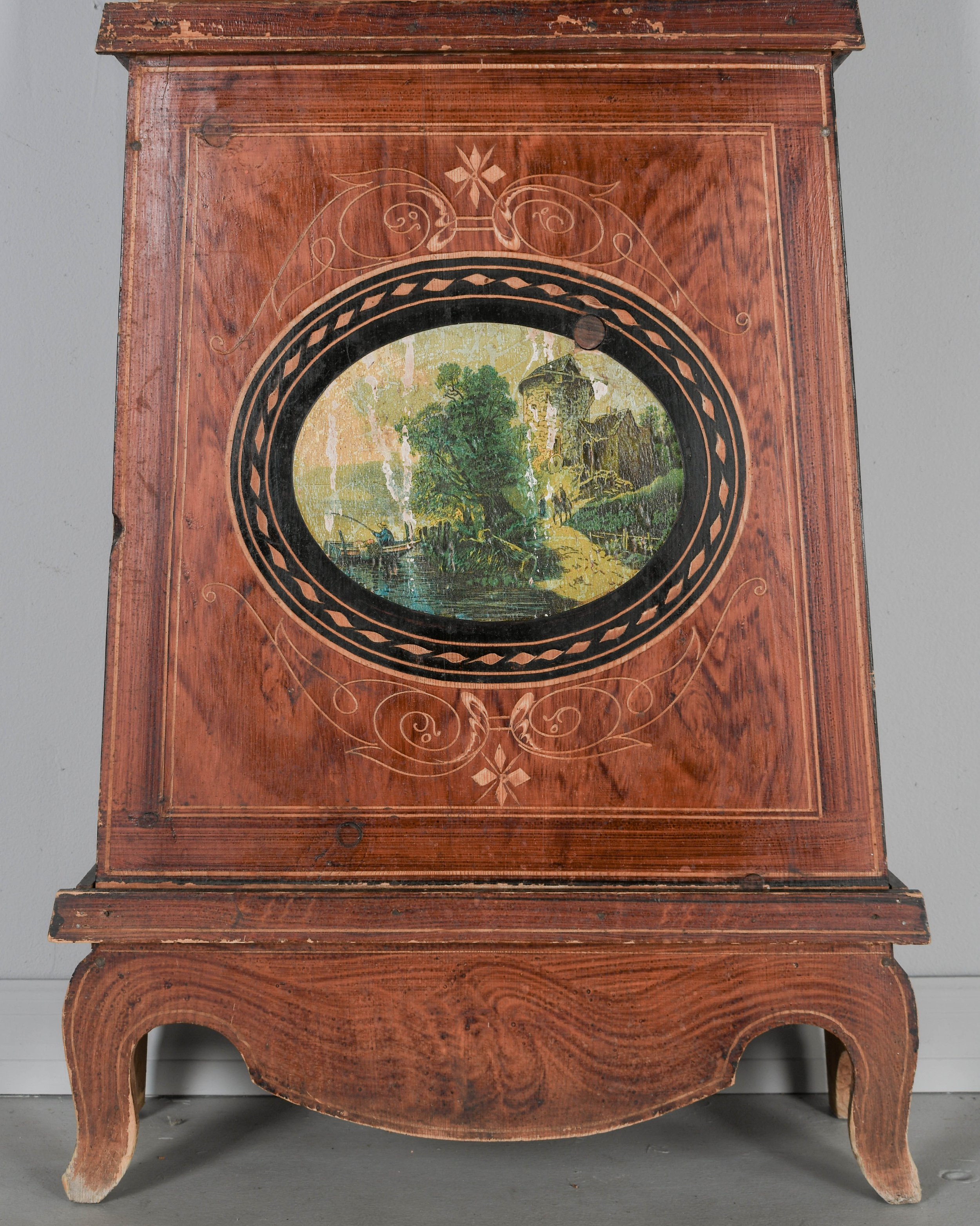 19th Century French Comtoise Grandfather Clock