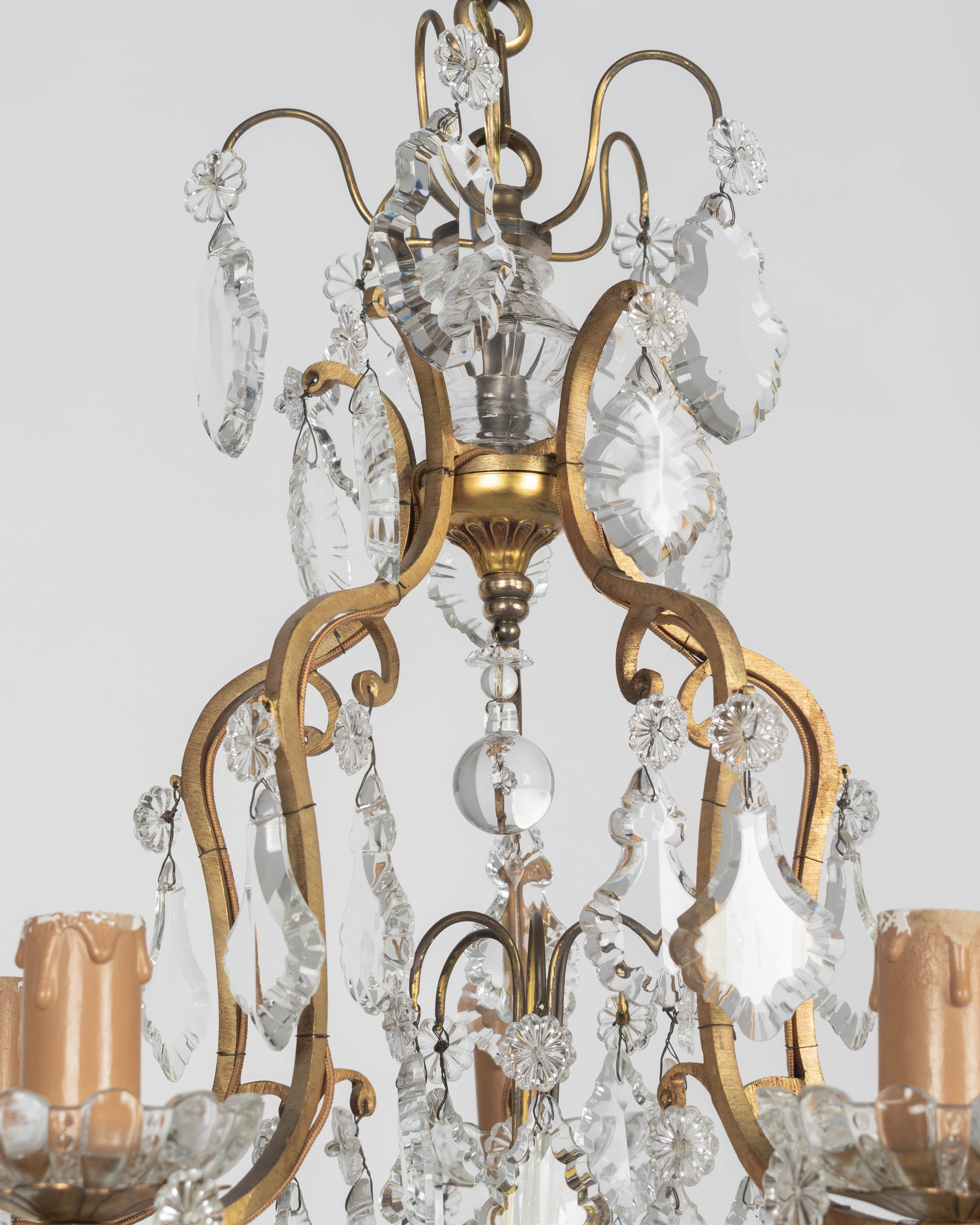 French Louis XV Style Crystal Chandelier