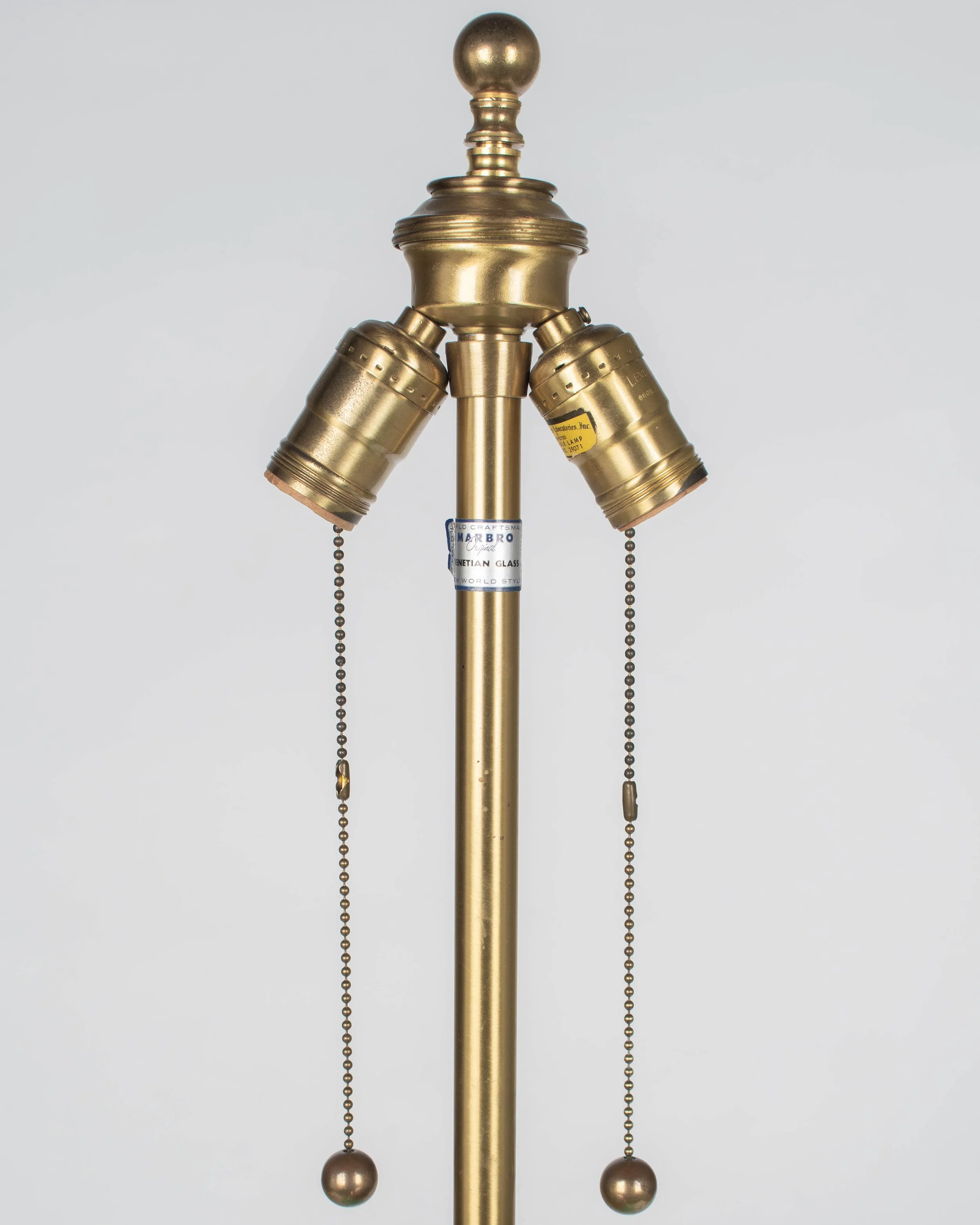 Aqua Blue Murano Glass Lamp by Archimede Seguso for Marbro, Italy 1950s