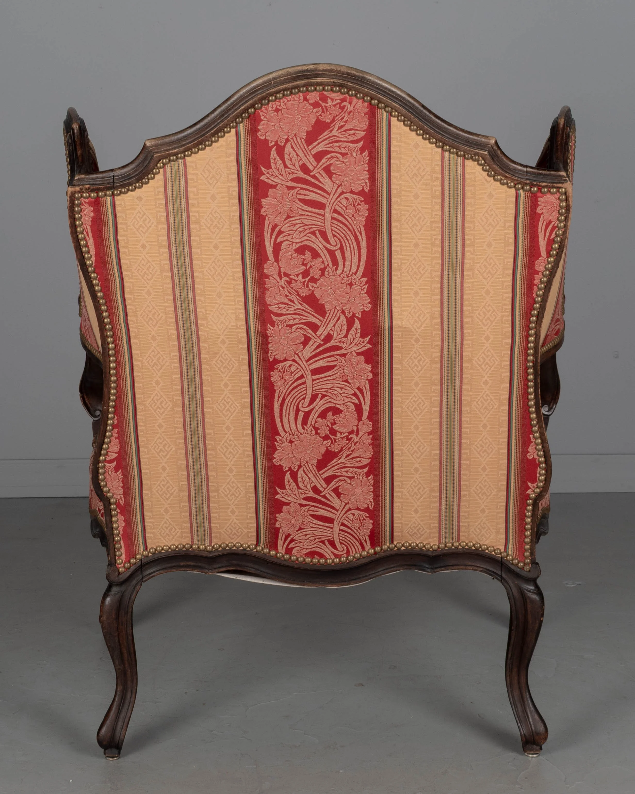 19th Century Louis XV Style Wingback Fauteuil or Armchair