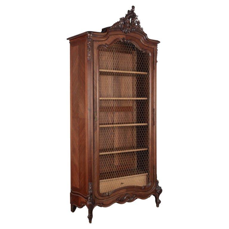 Louis XV Style French Mahogany Armoire