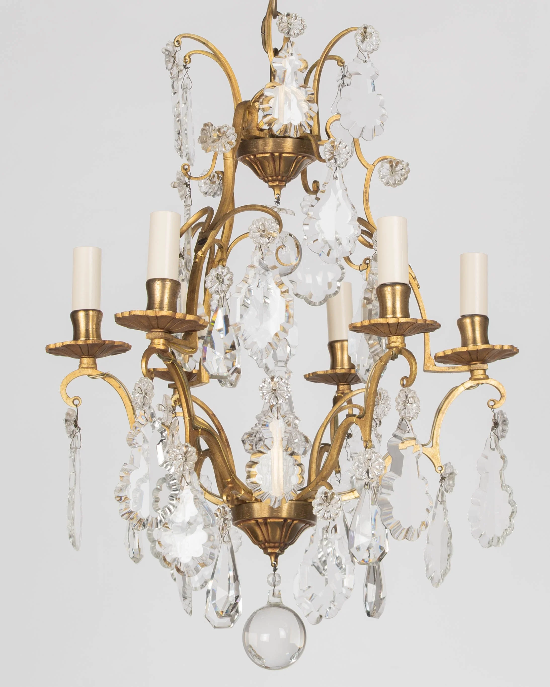 French Louis XV Style Crystal Chandelier