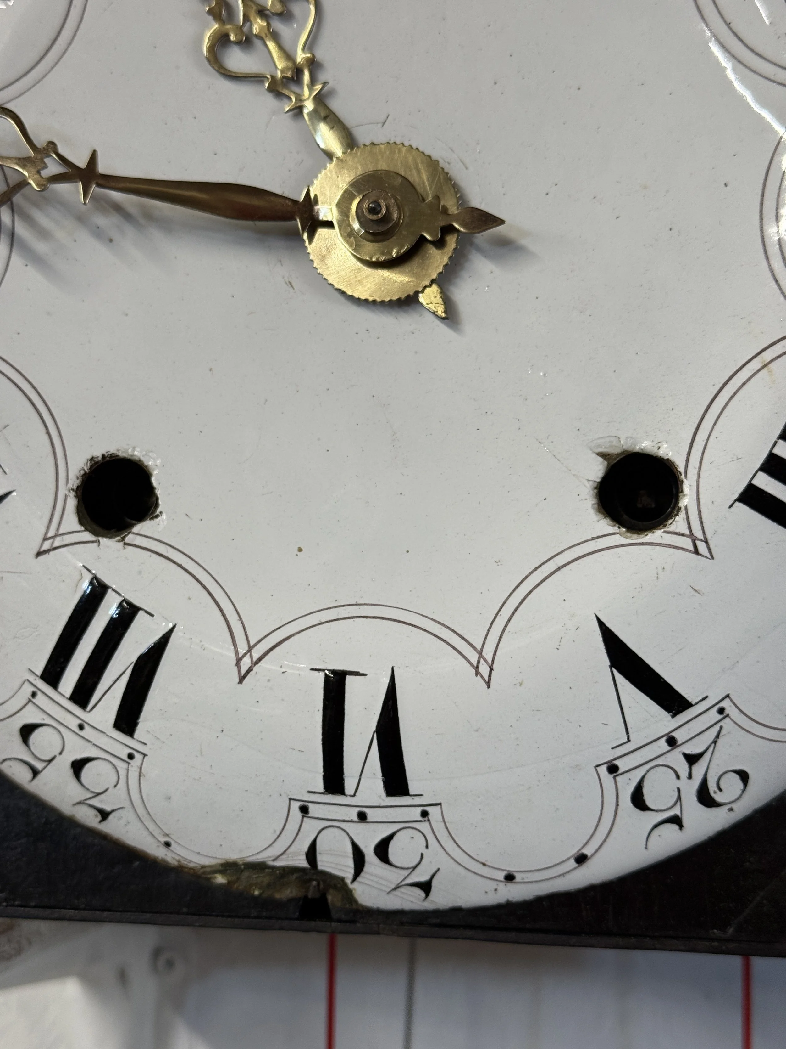 19th c. French Morbier Clock or Tall Case Movement
