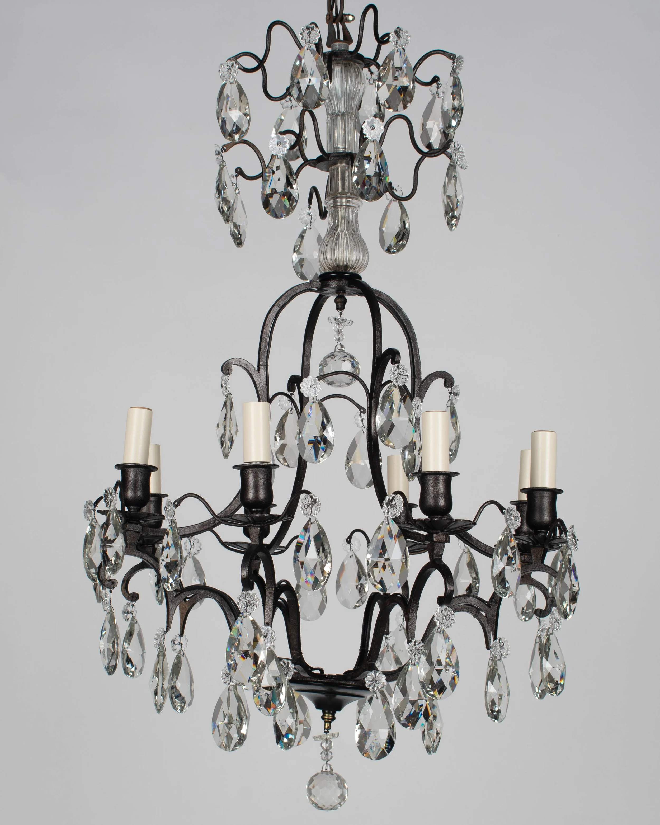 French Louis XV Style Crystal Chandelier