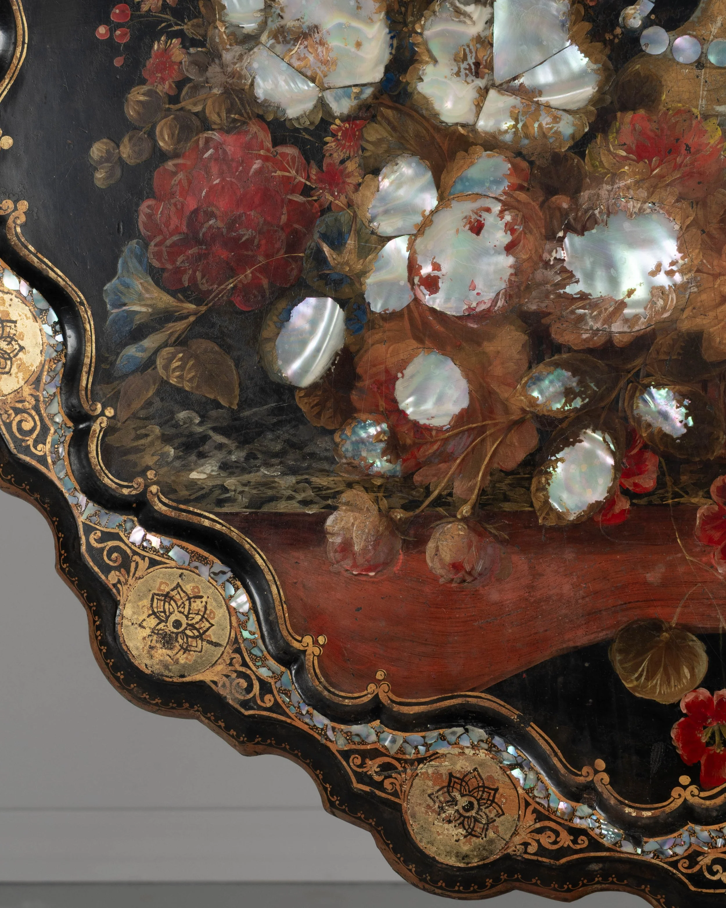 19th Century Napoleon III Lacquered Tilt-Top Table