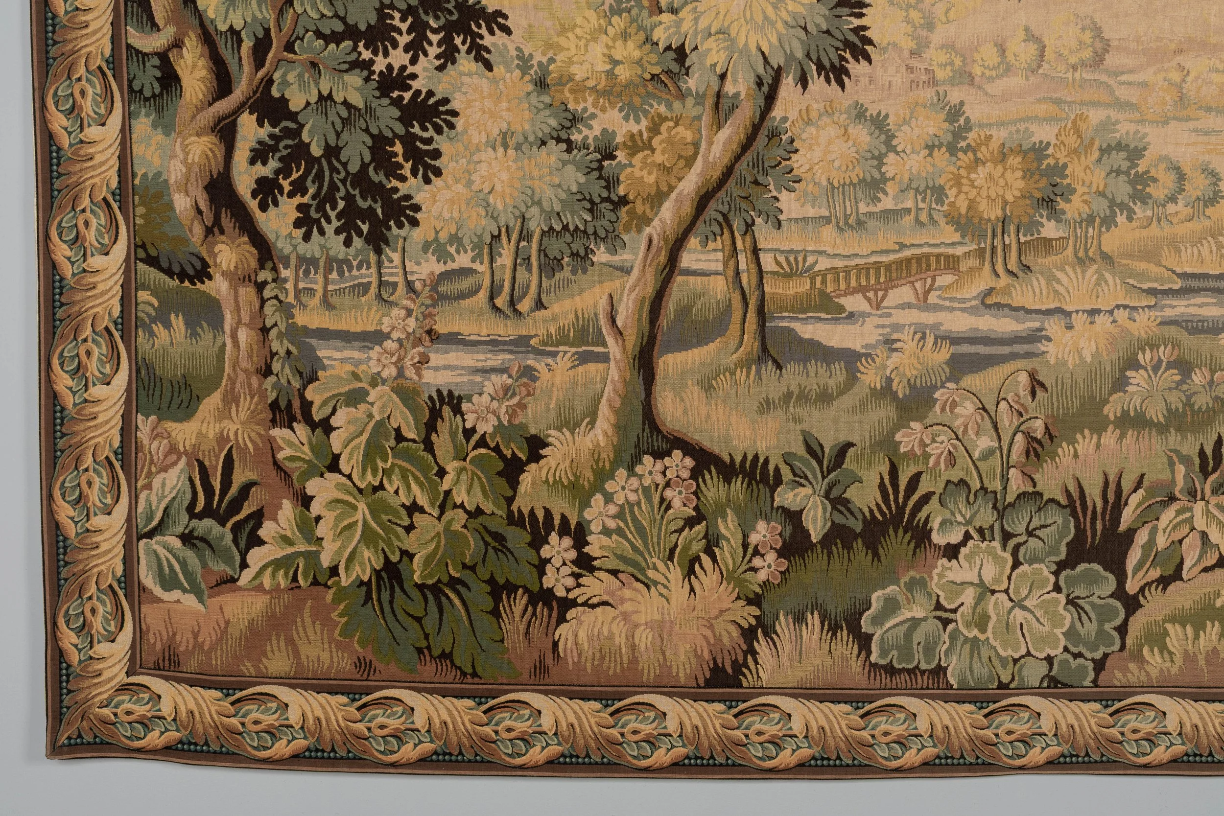 19th Century French Aubusson Verdure Tapestry