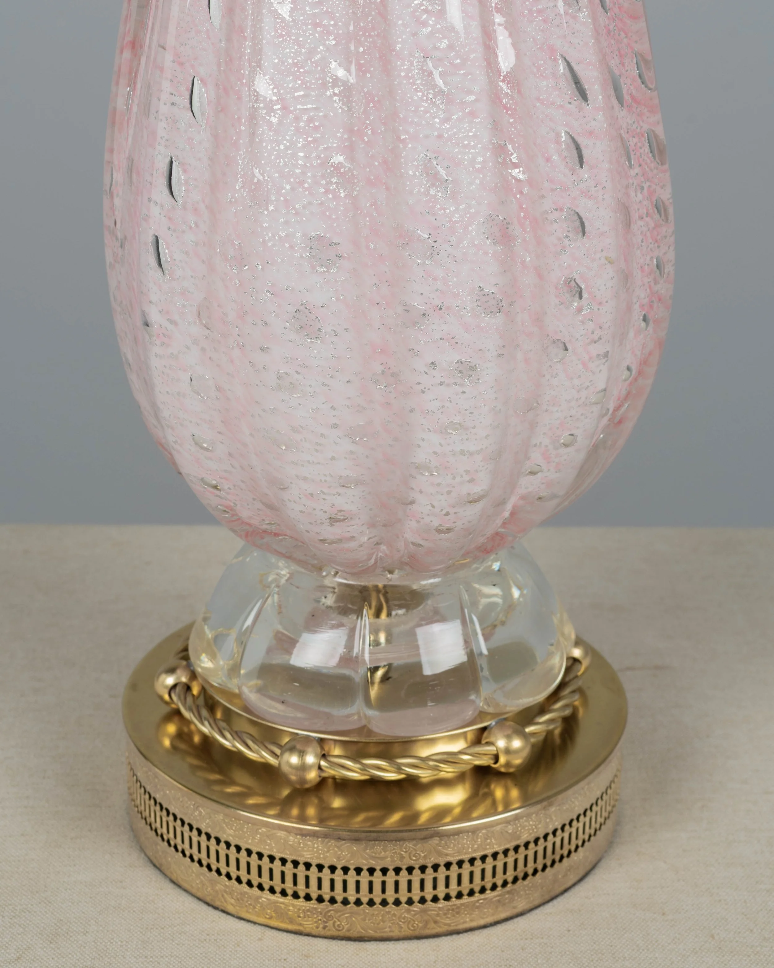Mid-Century Modern Murano Glass Lamp by Barovier & Toso, Italy, 1950s