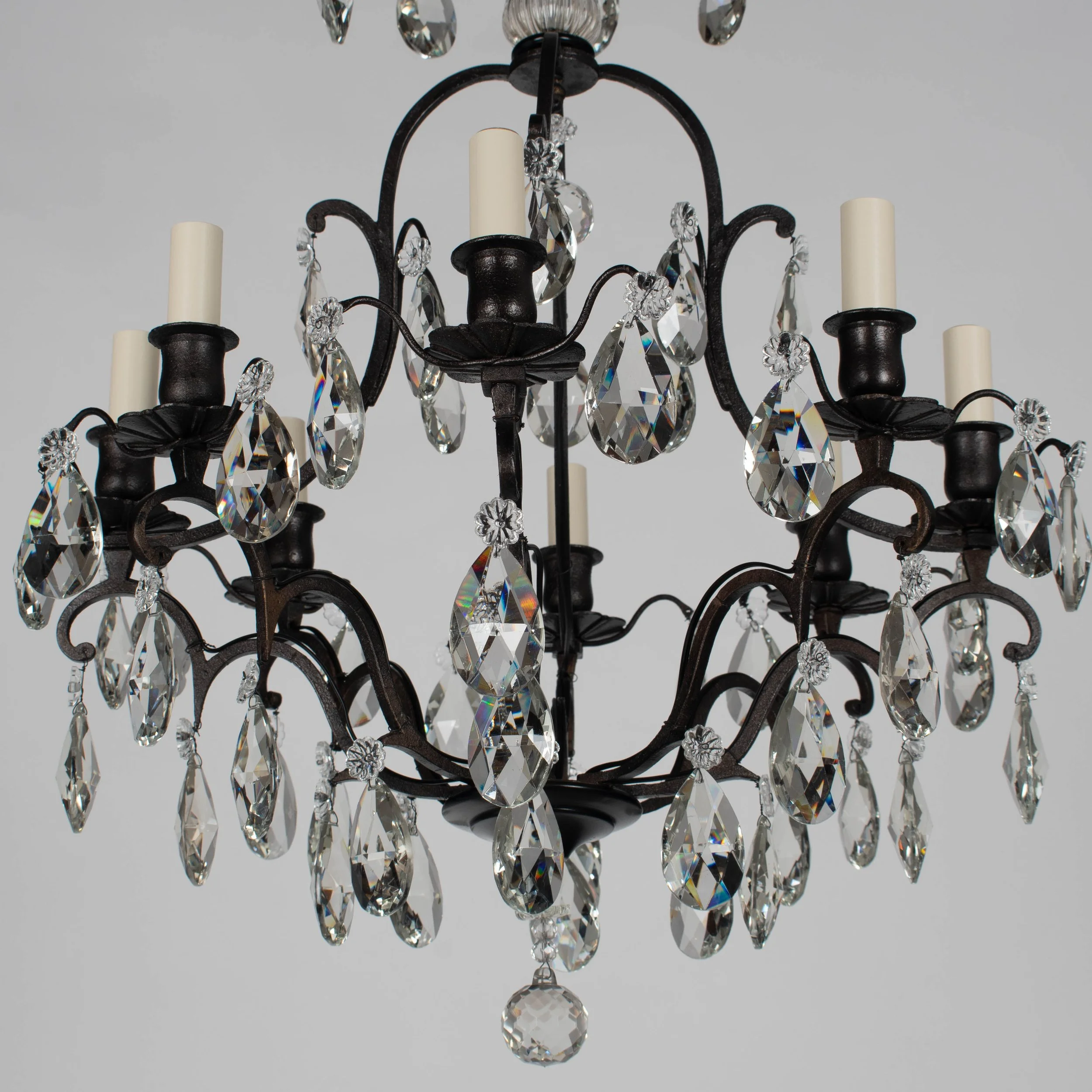 French Louis XV Style Crystal Chandelier