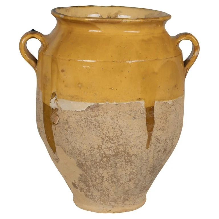 French Terracotta Vase or Pot à Confit