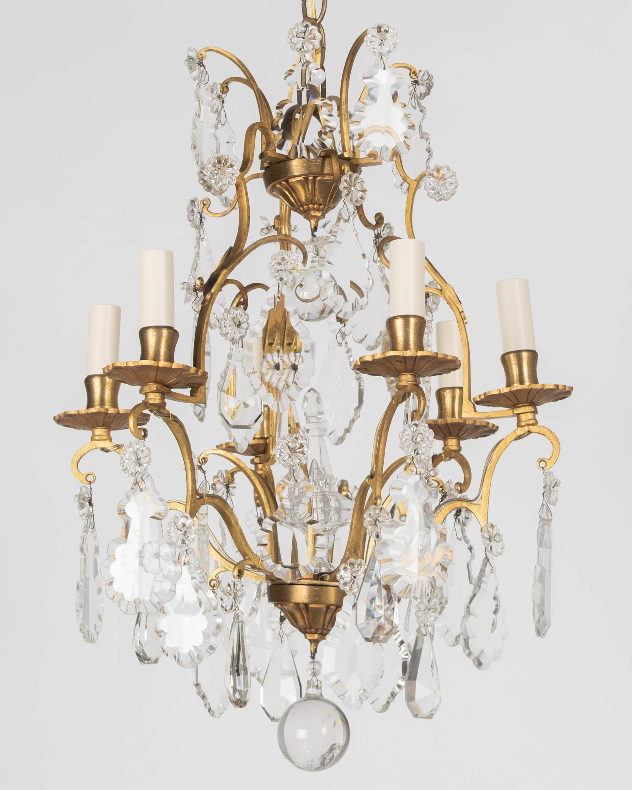 French Louis XV Style Crystal Chandelier