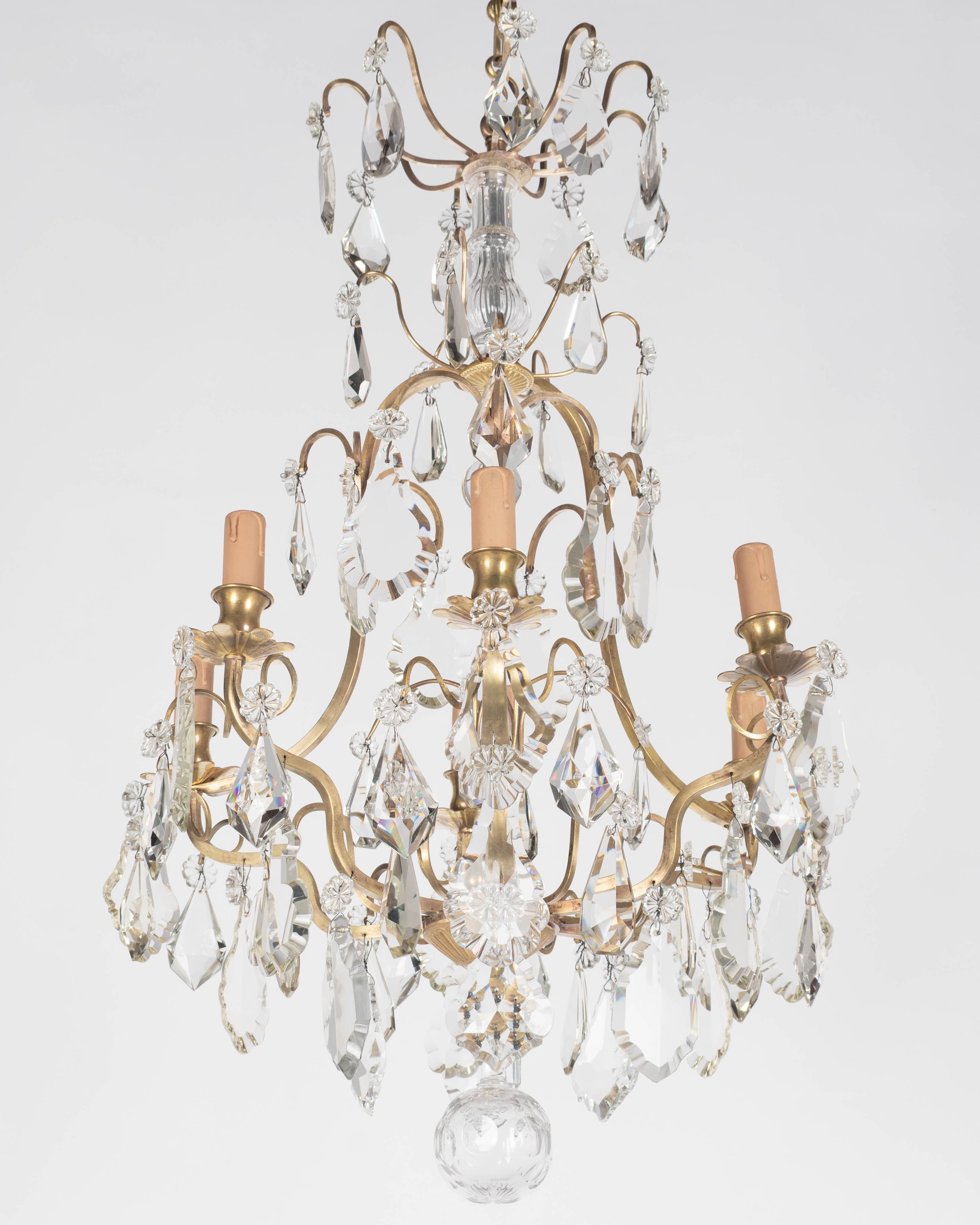 French Louis XV Style Crystal Chandelier