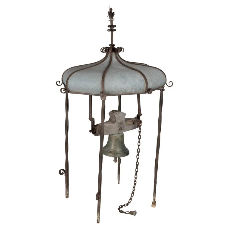 19th Century Bronze Bell with Zinc Cupola