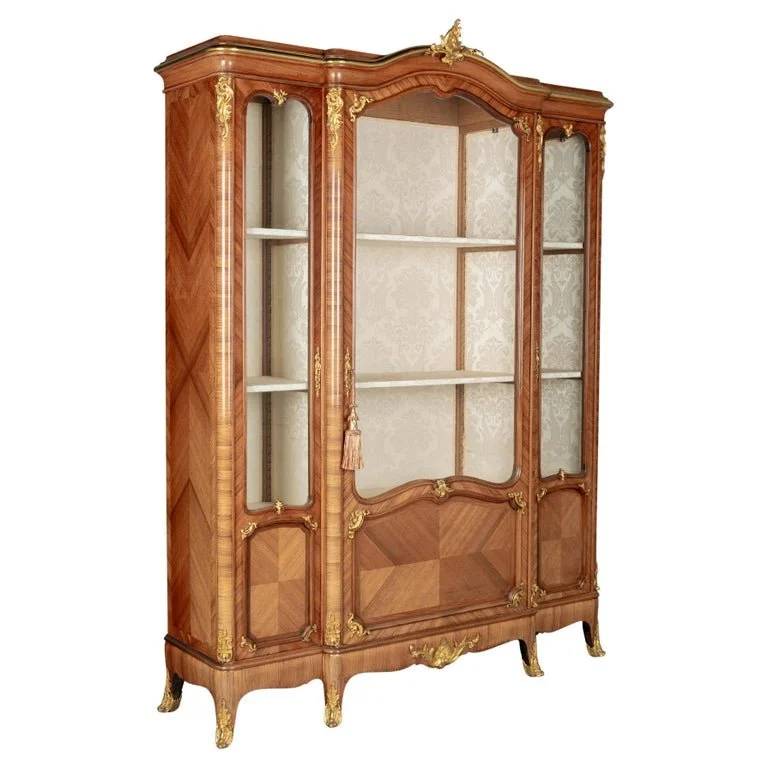 Louis XV Style French Bibliotheque or Cabinet by Schmit & Cie