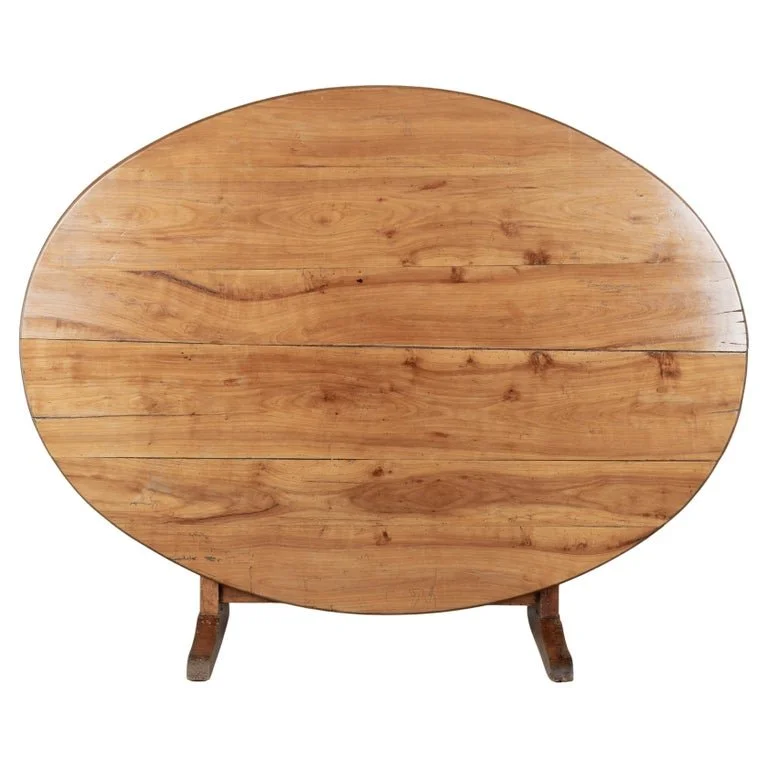 French Table フランスの古いテーブル Antique French Art Deco bistro table w/ cast iron base