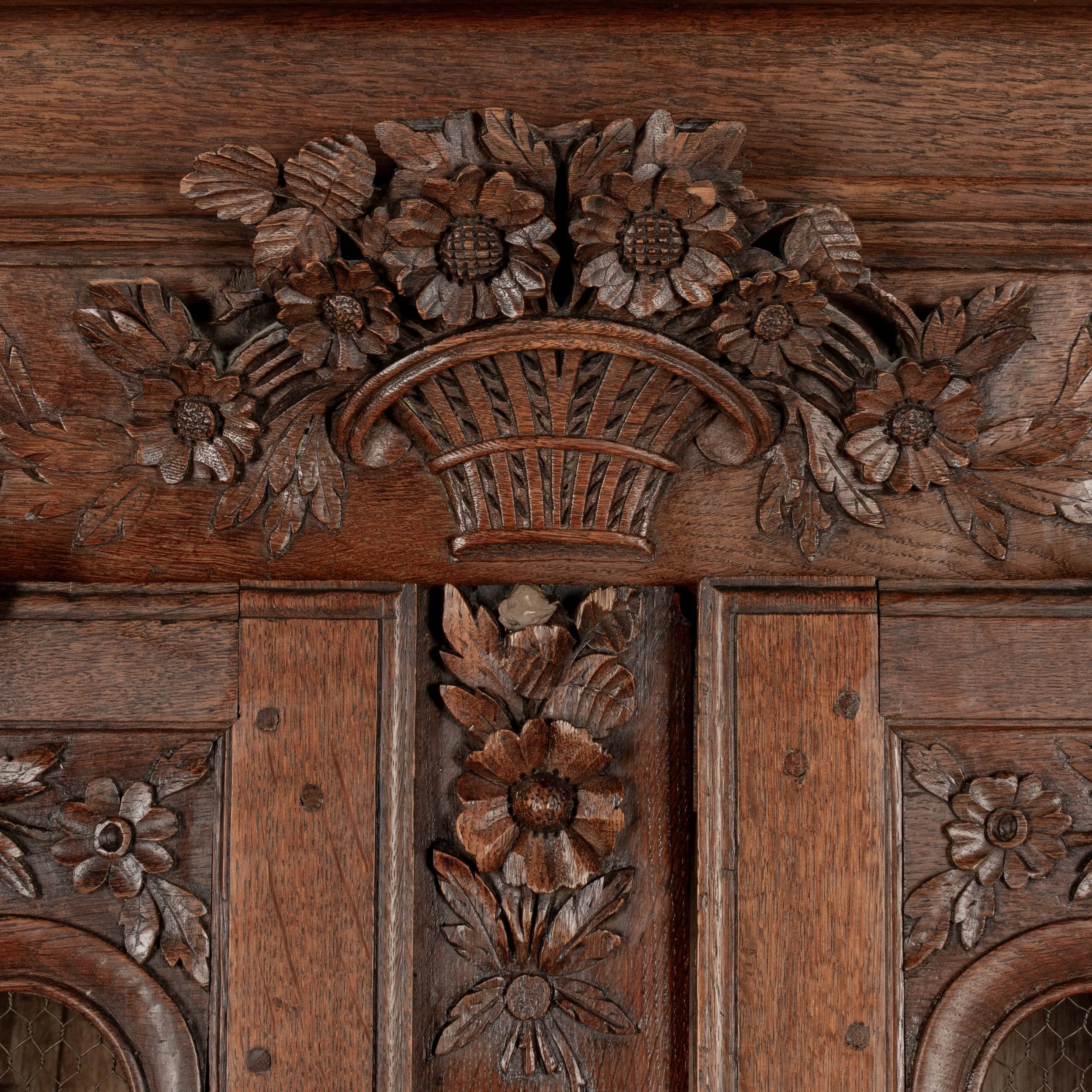A 19th century Louis XV style Country French armoire, or display cabinet from Normandy.