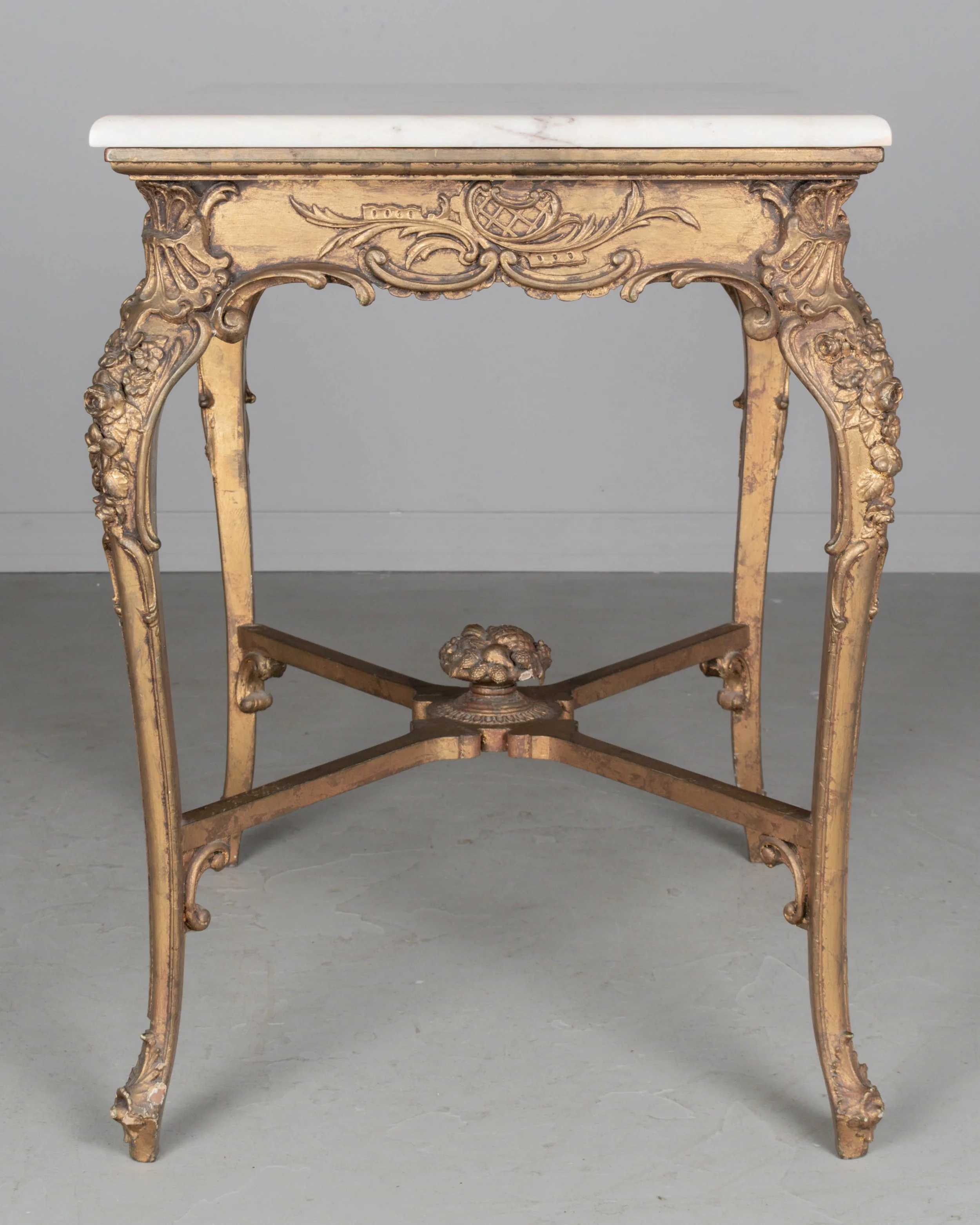 Louis XV Style French Onyx Top Table
