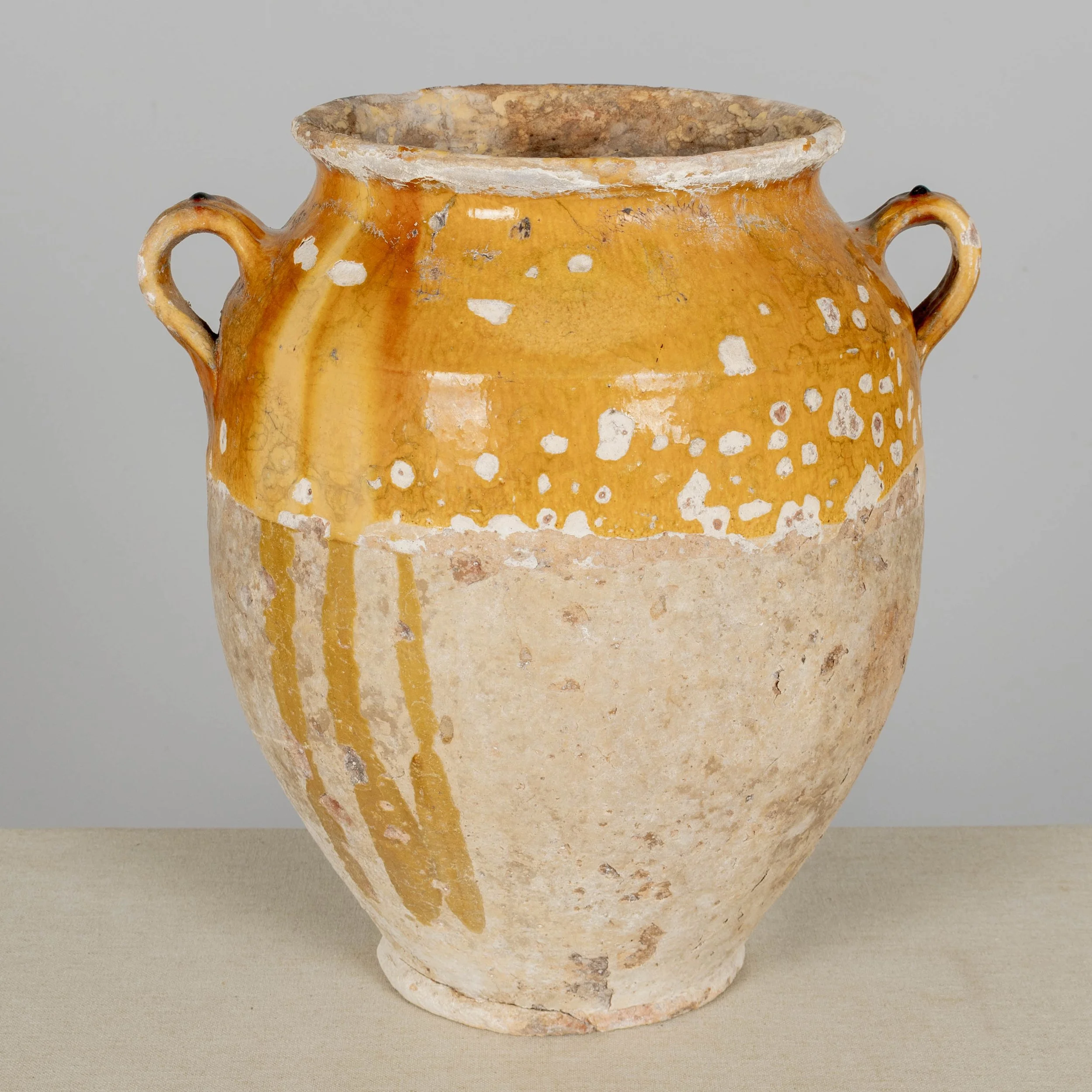 19th Century French Terracotta Pot à Confit 13.5"High