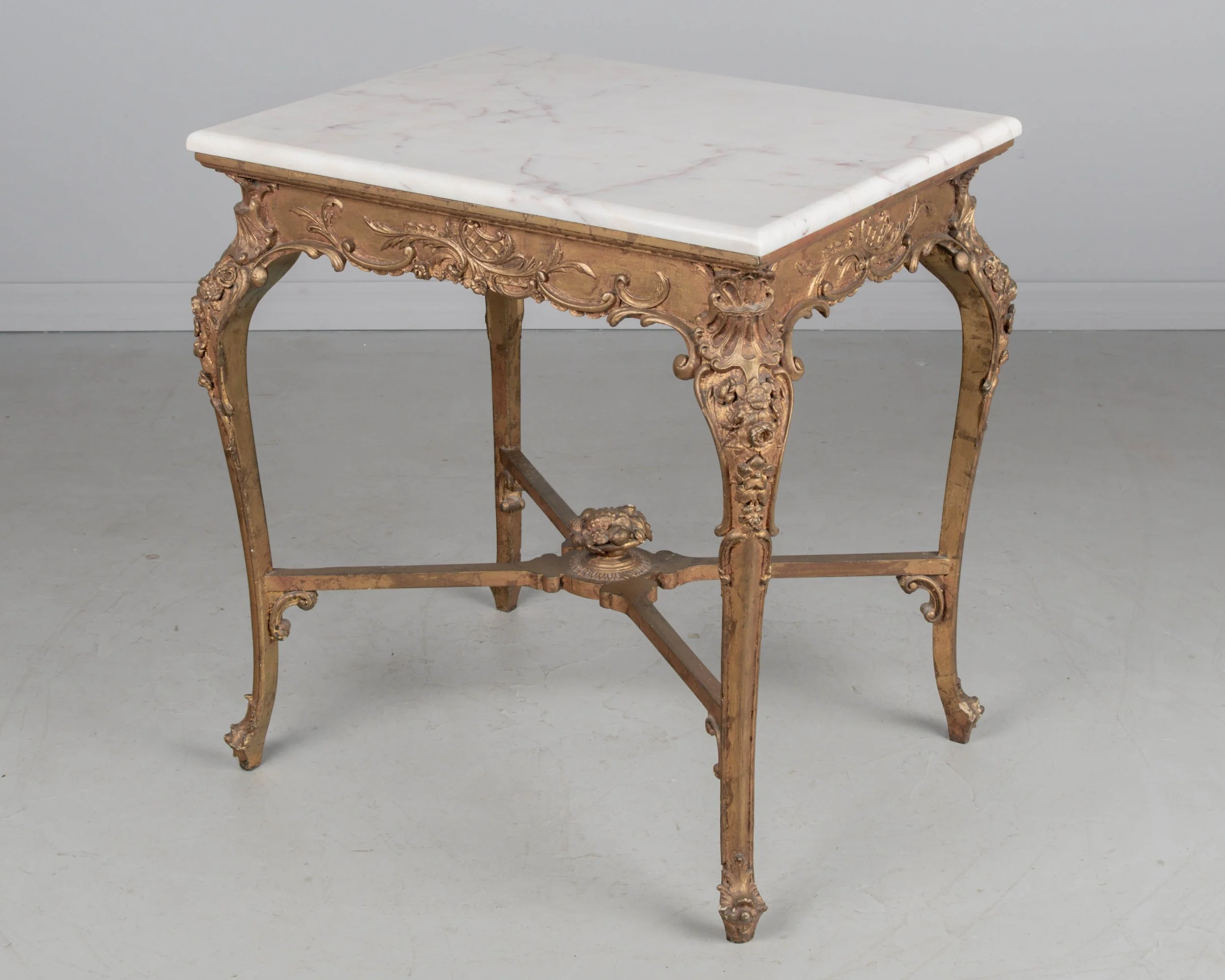 Louis XV Style French Onyx Top Table