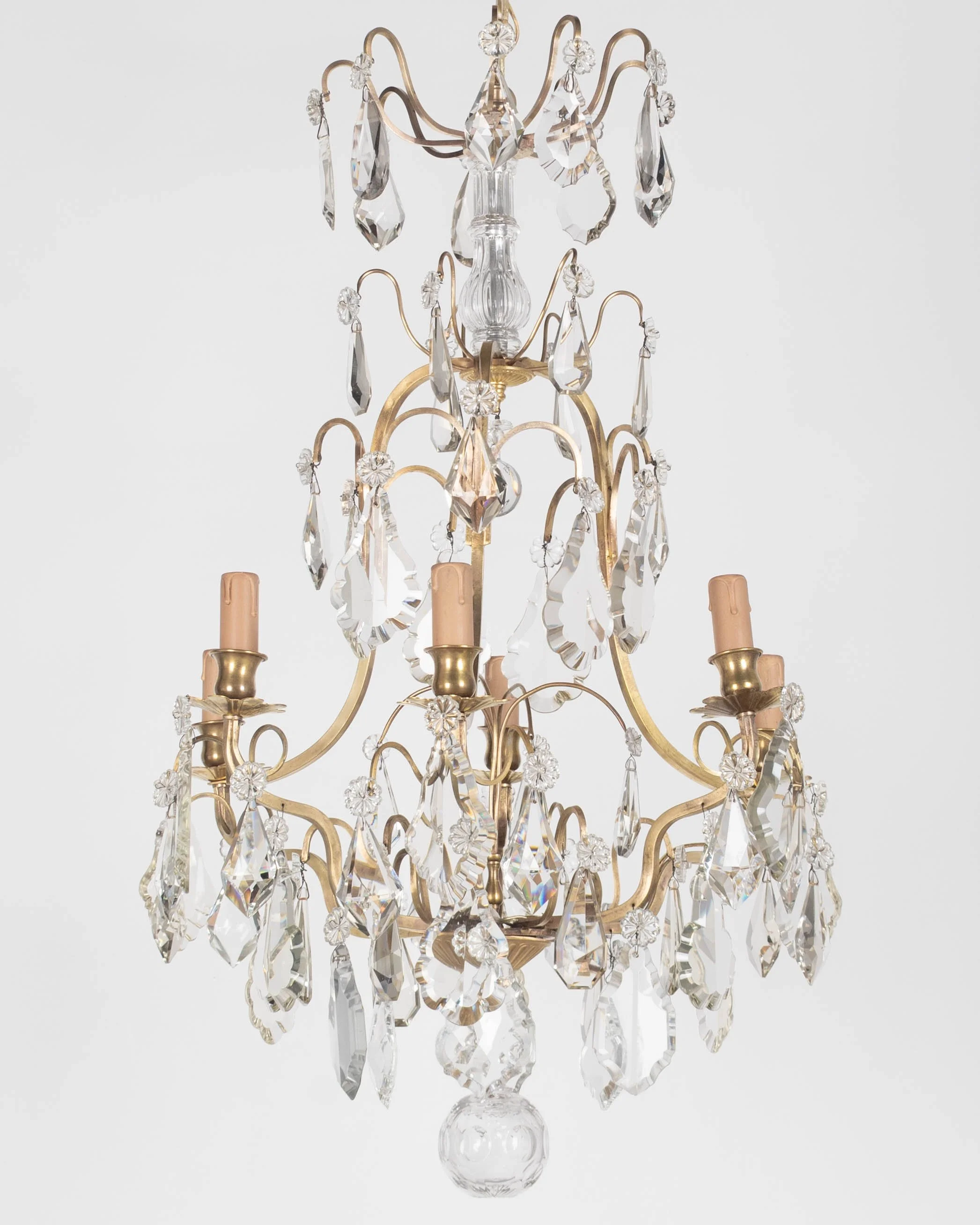 French Louis XV Style Crystal Chandelier