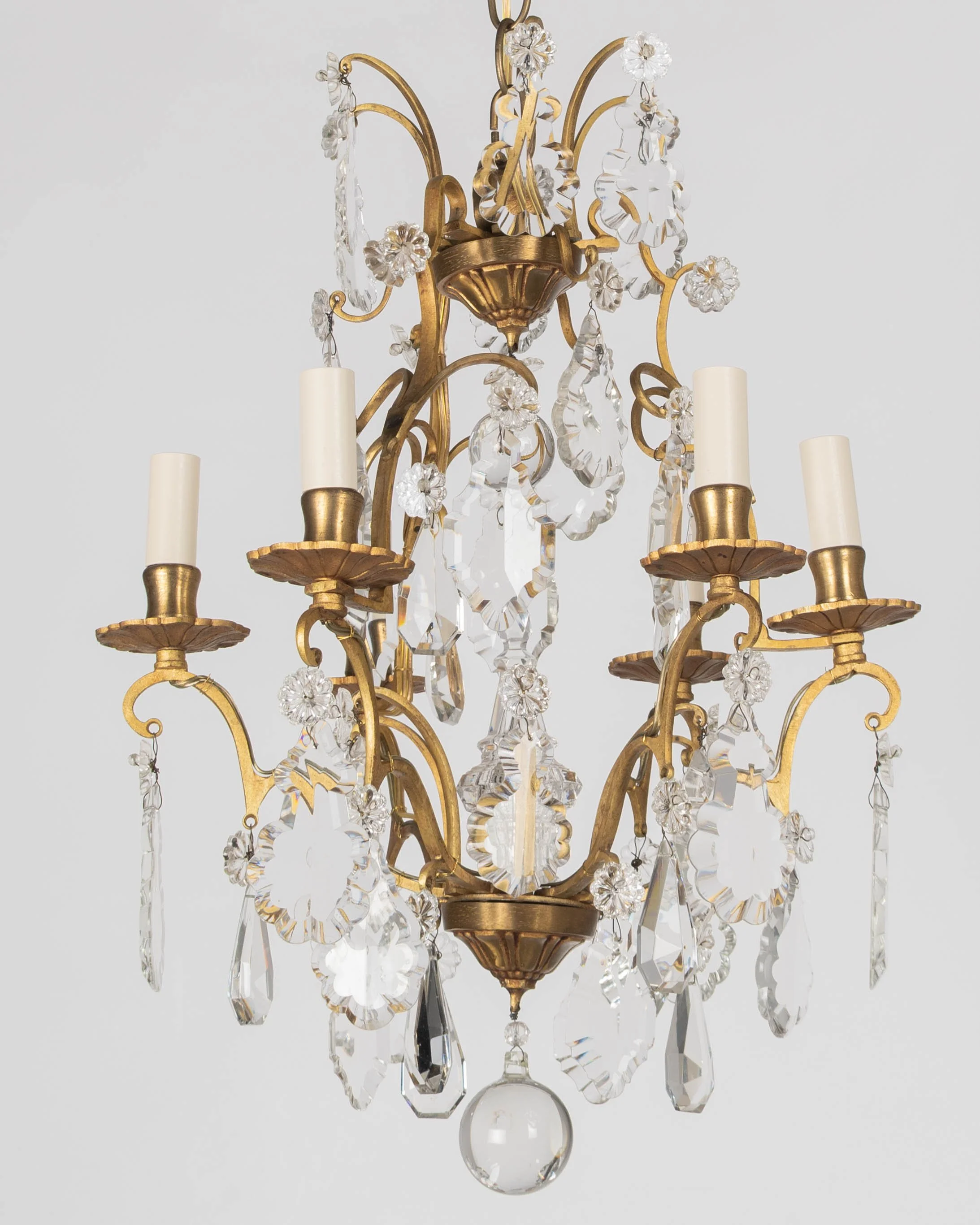 French Louis XV Style Crystal Chandelier