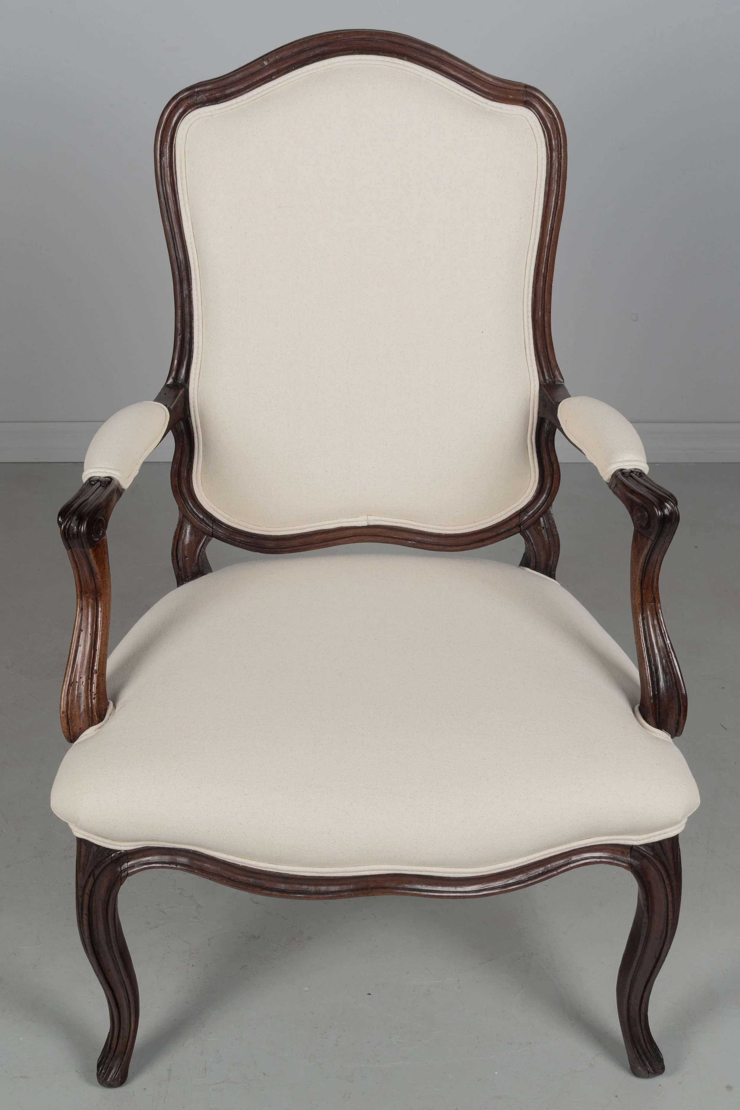 18th Century Louis XV French Fauteuil Armchair