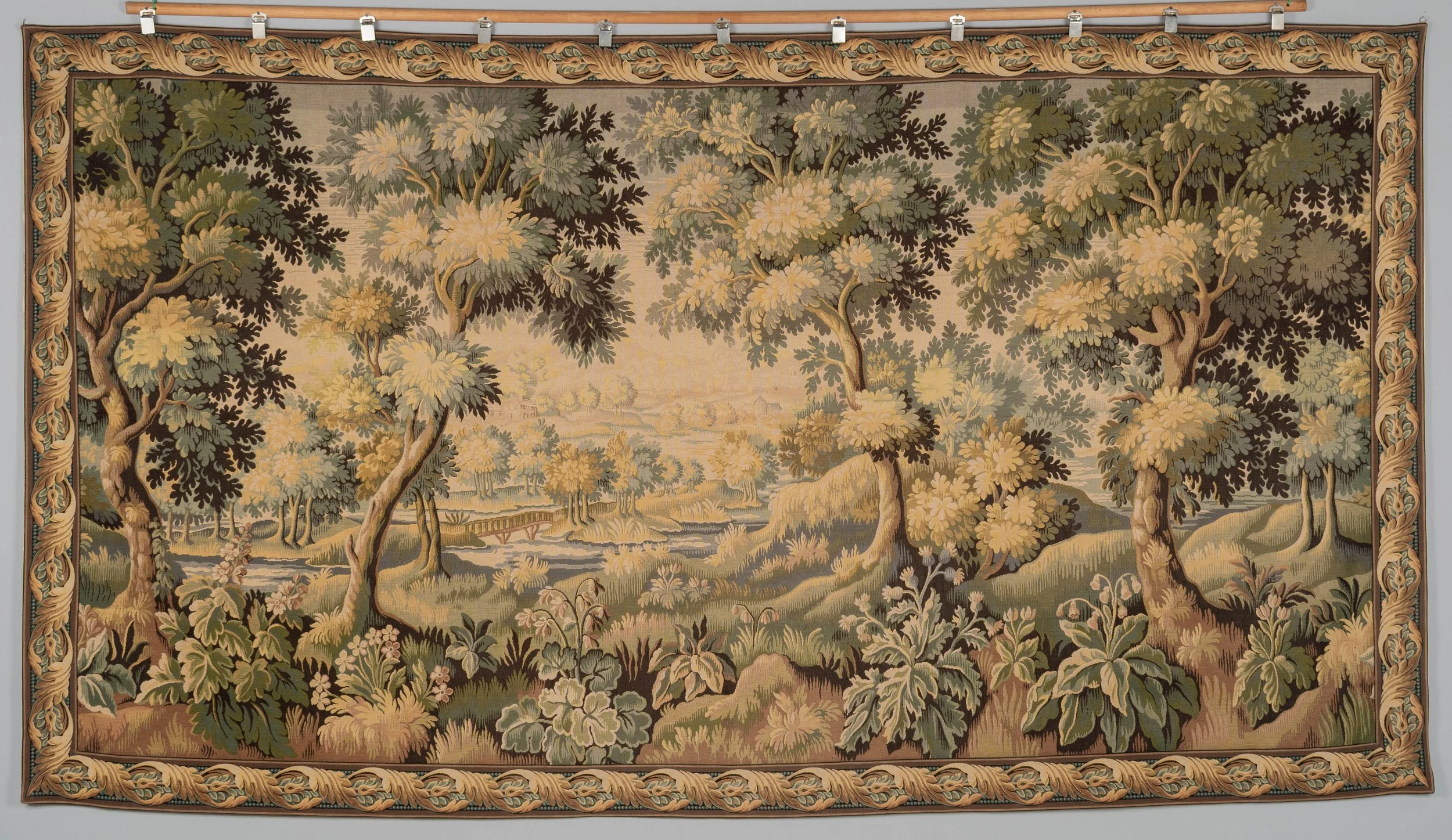 19th Century French Aubusson Verdure Tapestry