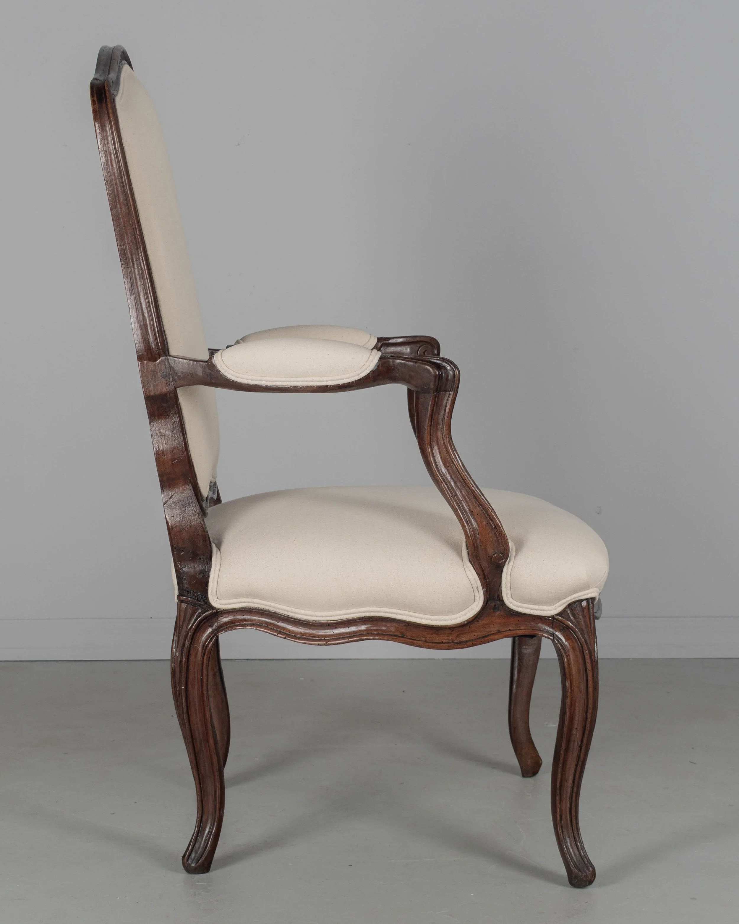 18th Century Louis XV French Fauteuil Armchair