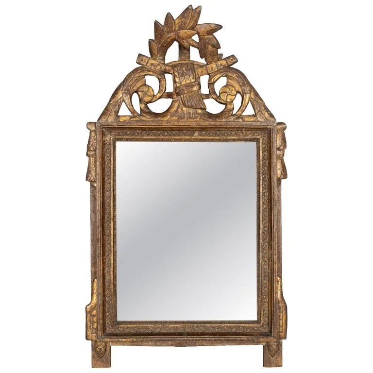 19th Century French Louis XVI Giltwood Mirror