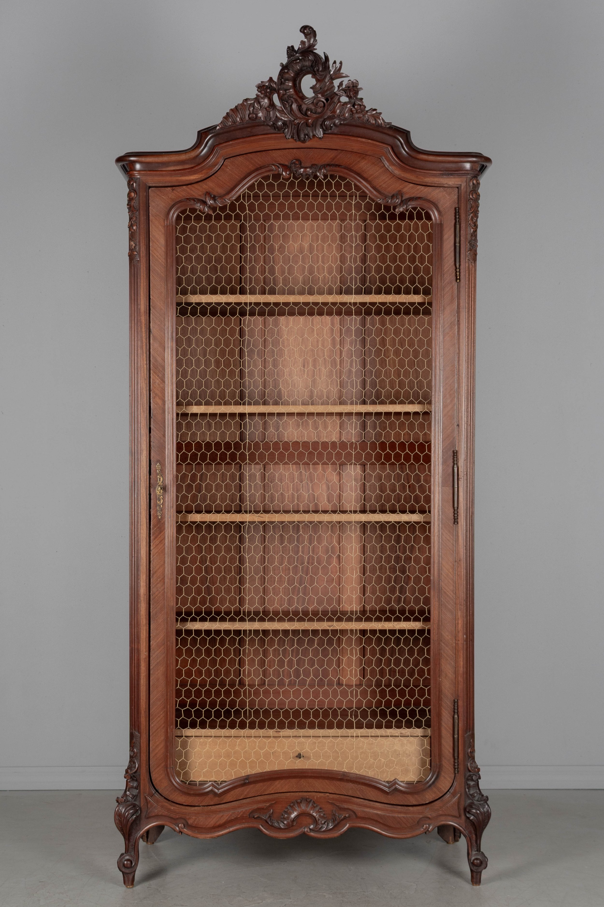 Louis XV Style French Mahogany Armoire