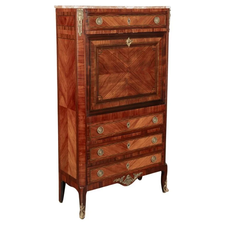 19th Century Louis XVI Style Secretaire a Abattant